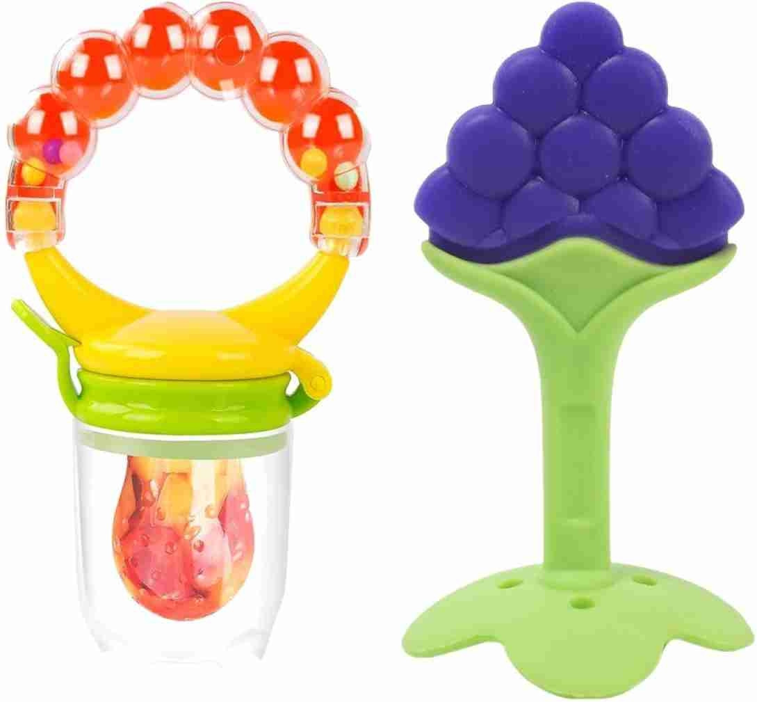 1stnow Baby Food Nibbler or Feeder with Rattle and Fruit Teether For Kids Teether and Feeder image 1