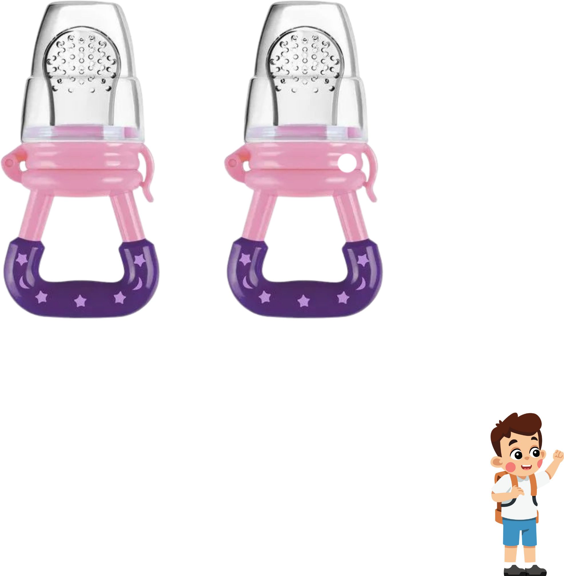 aapni dukan SST Sales Baby Food And Fruit Nibbler & Pacifier Teether BPA Free Nibbler TH188 Feeder-picture-28