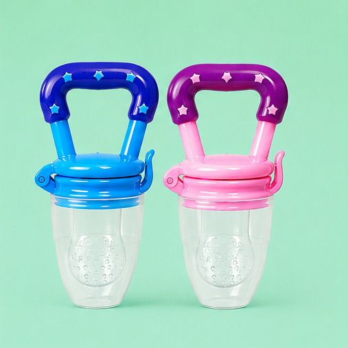 Baby Food Feeder BPA Free Fruit Nibbler Silicone Pack of 2 Feeder-image-43