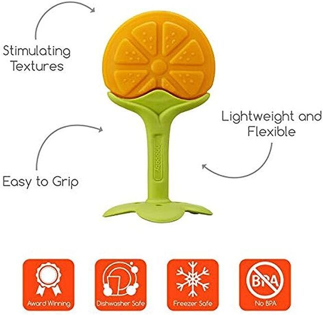 chicbunny 1PCS ORANGE FRUIT SHAPE TEETHER1_111 Soother-picture-46