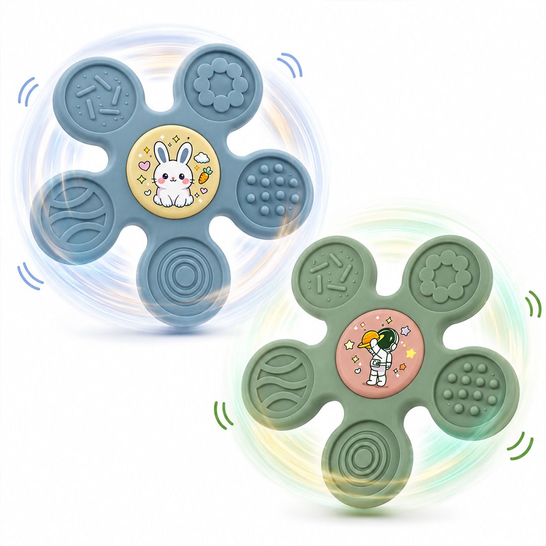 Water Filled Silicone Spinner Teether for babies | BPA Free Teether-image-18
