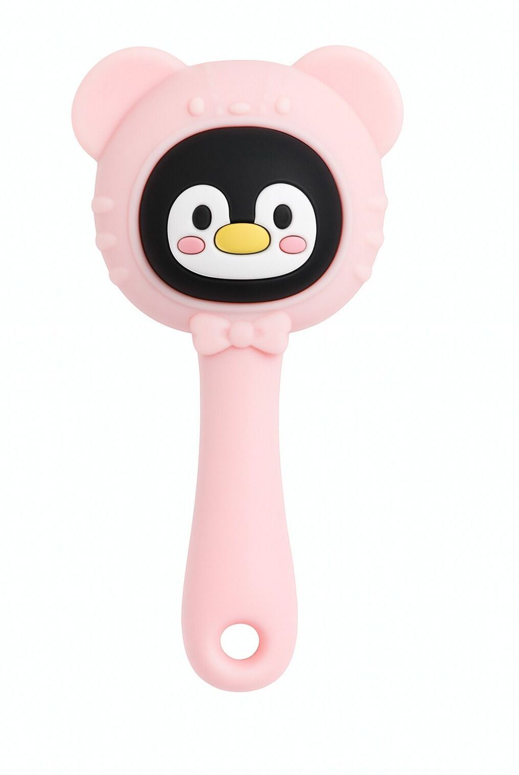 BPA Free Silicone Baby Rattle Sound (Bear-Shaped 3-24 Months) Teether-image-28