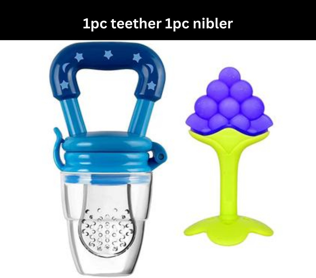 fusion fly Baby fruit shape teether/Soother with fruit Nibbler for new born Soother image 1