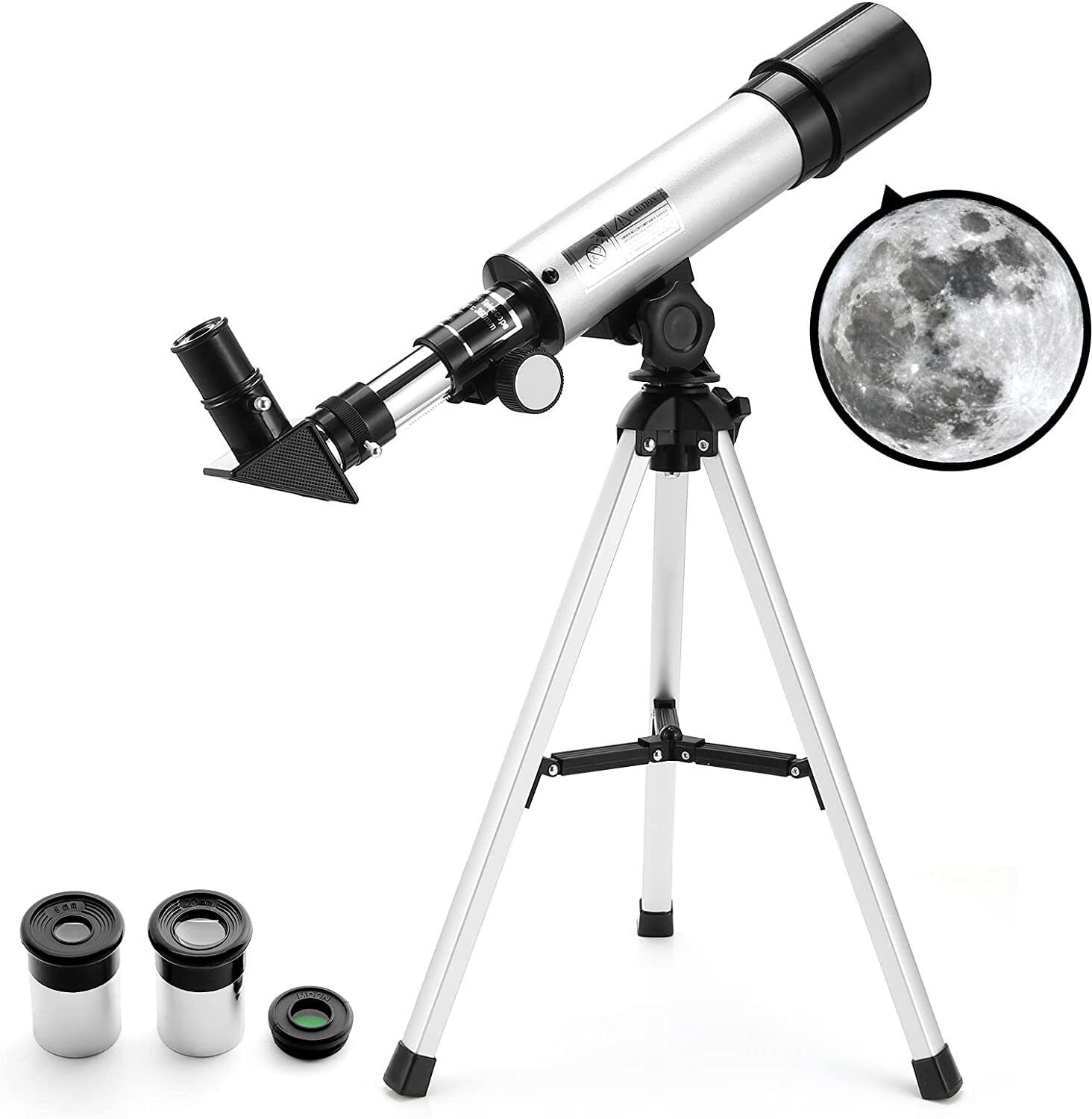 zvonko Telescope Zoom 90X HD Focus Astronomical Refractor Portable Telescope Catadioptric Telescope