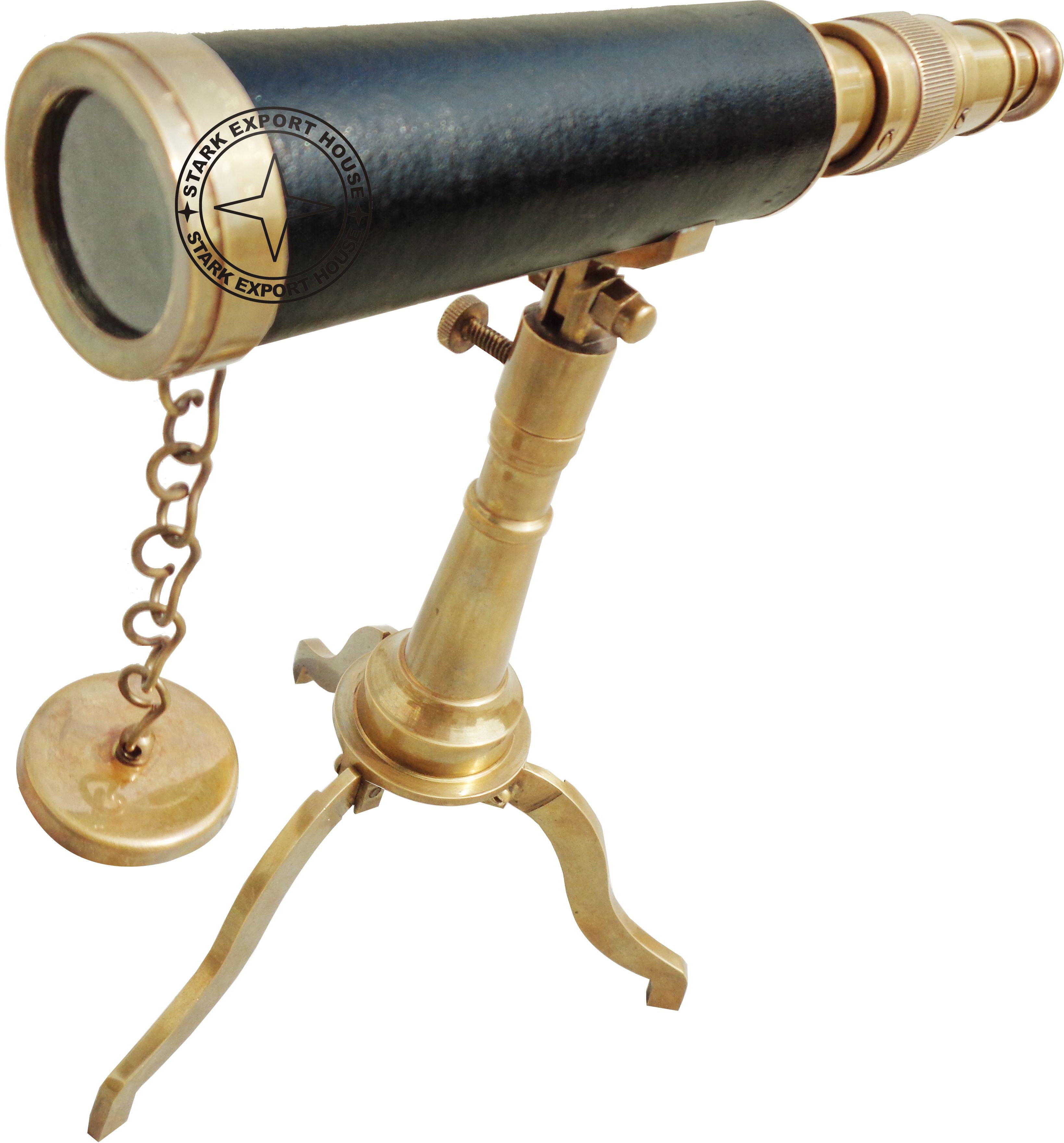 Stark Export House Antique Brass Telescope Binoculars with Stand 10 inch Catadioptric Telescope-image-29