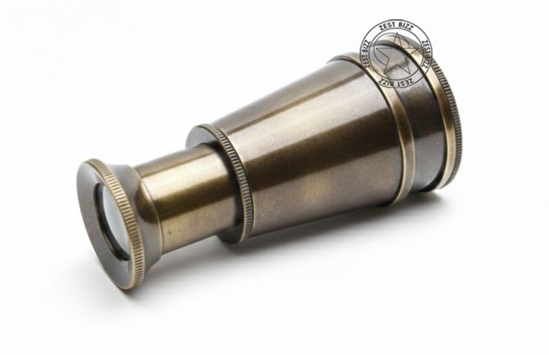 ZEST BIZZ Antique Brass Telescope Binoculars for Kids 3.5 inch VXDS Catadioptric Telescope