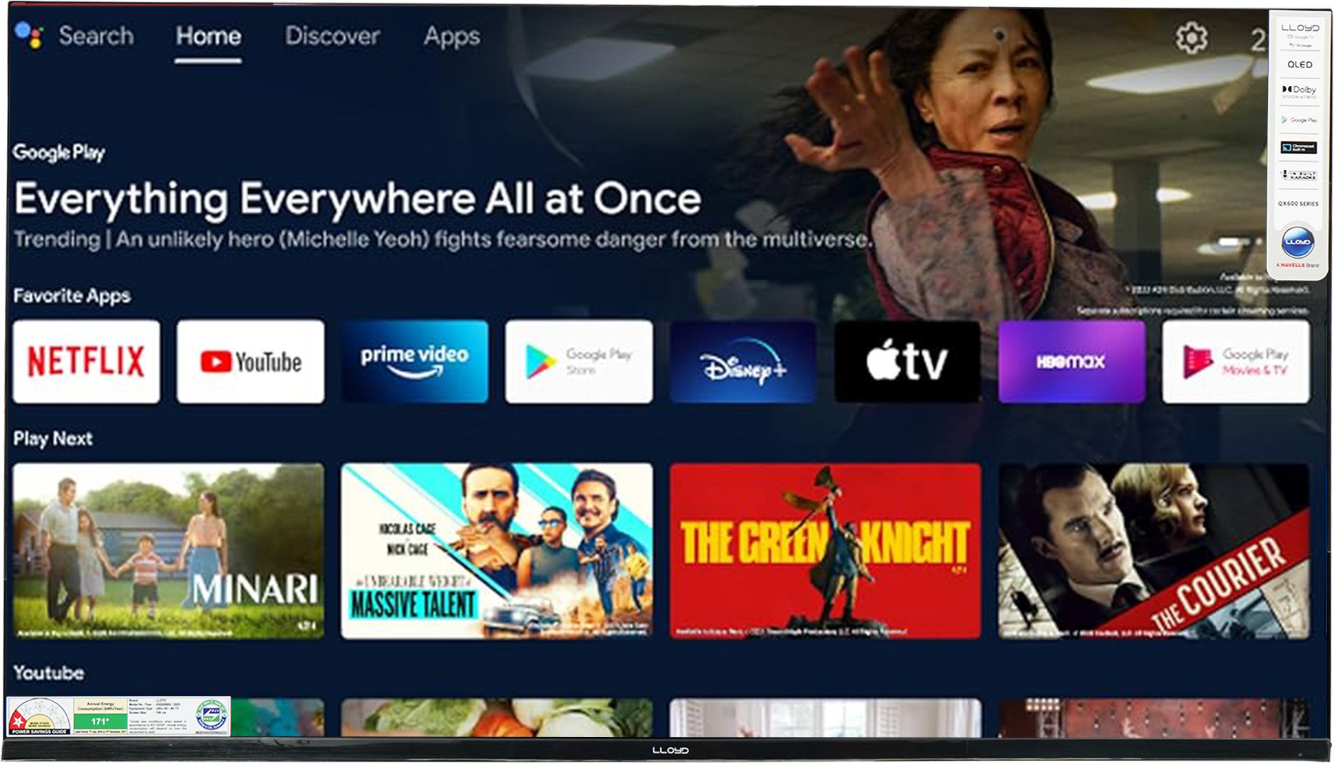 lloyd 109 cm (43 inch) QLED Ultra HD (4K) Smart Google TV with Dolby Vision,Karaoke Version-picture-6