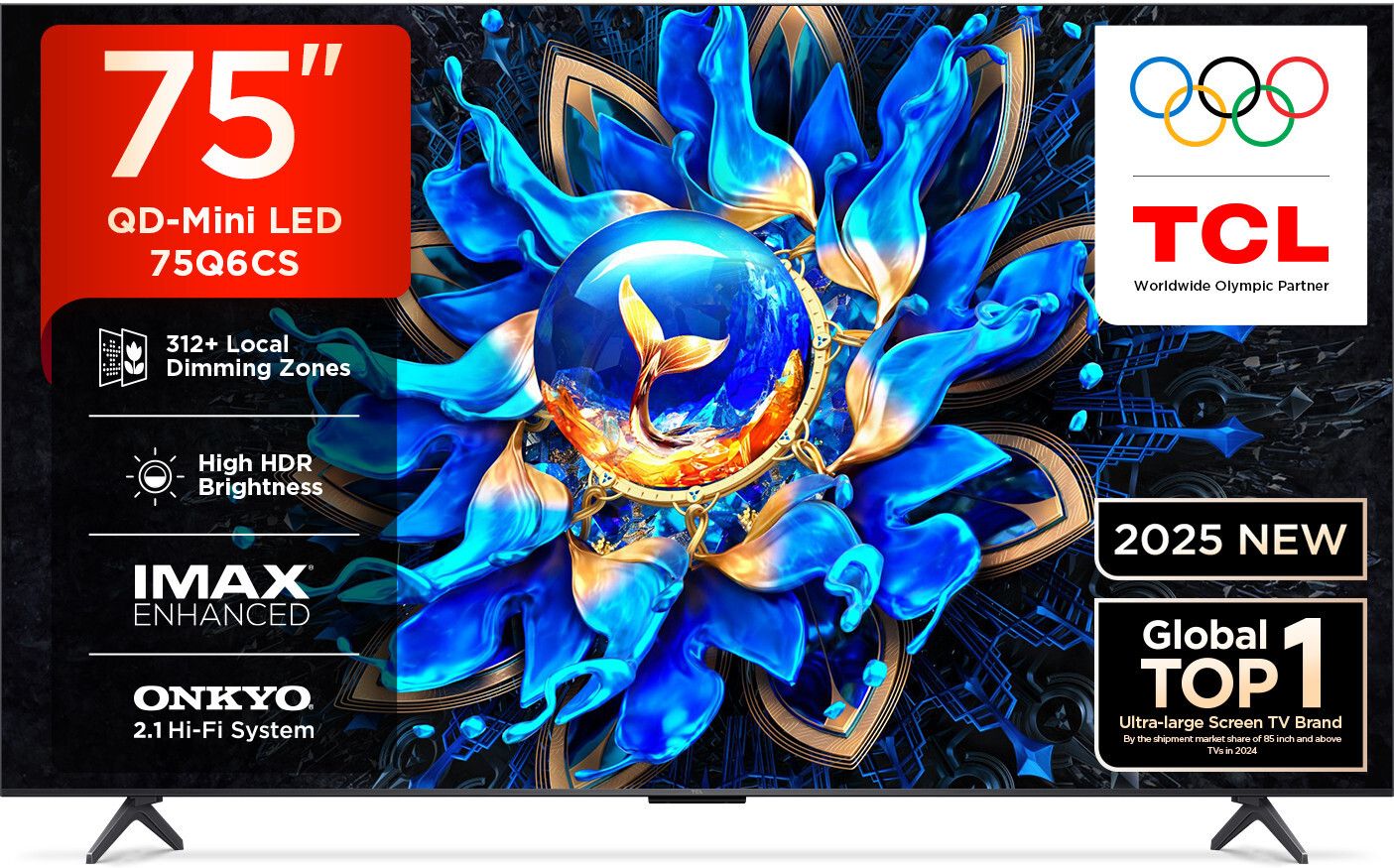 Q6CS 189 cm (75 inch) Ultra HD (4K) Mini LED Smart Google TV 2025 Edition with High HDR Brightness | 312+ Dimming Zones | AiPQ Pro Processor |�40 W ONKYO 2.1 Hi-Fi System-image-17