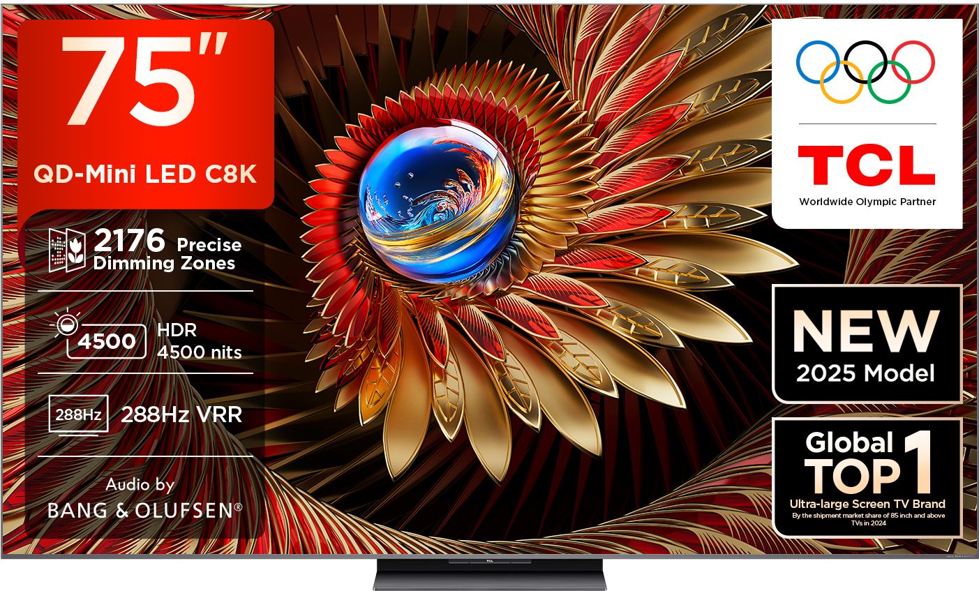 C8K 189 cm (75 inch) Ultra HD (4K) Mini LED Smart Google TV 2025 Edition with Precise Dimming Series Up to 2176 Zones | 4500 Nits Peak Brightness | TSR AiPQ Pro Processor | 288 Hz VRR | AMD Free Sync Premium Pro | 40 W Audio by Bang & Olufsen | Hi-End Speakers | IMAX Enhanced |-image-15