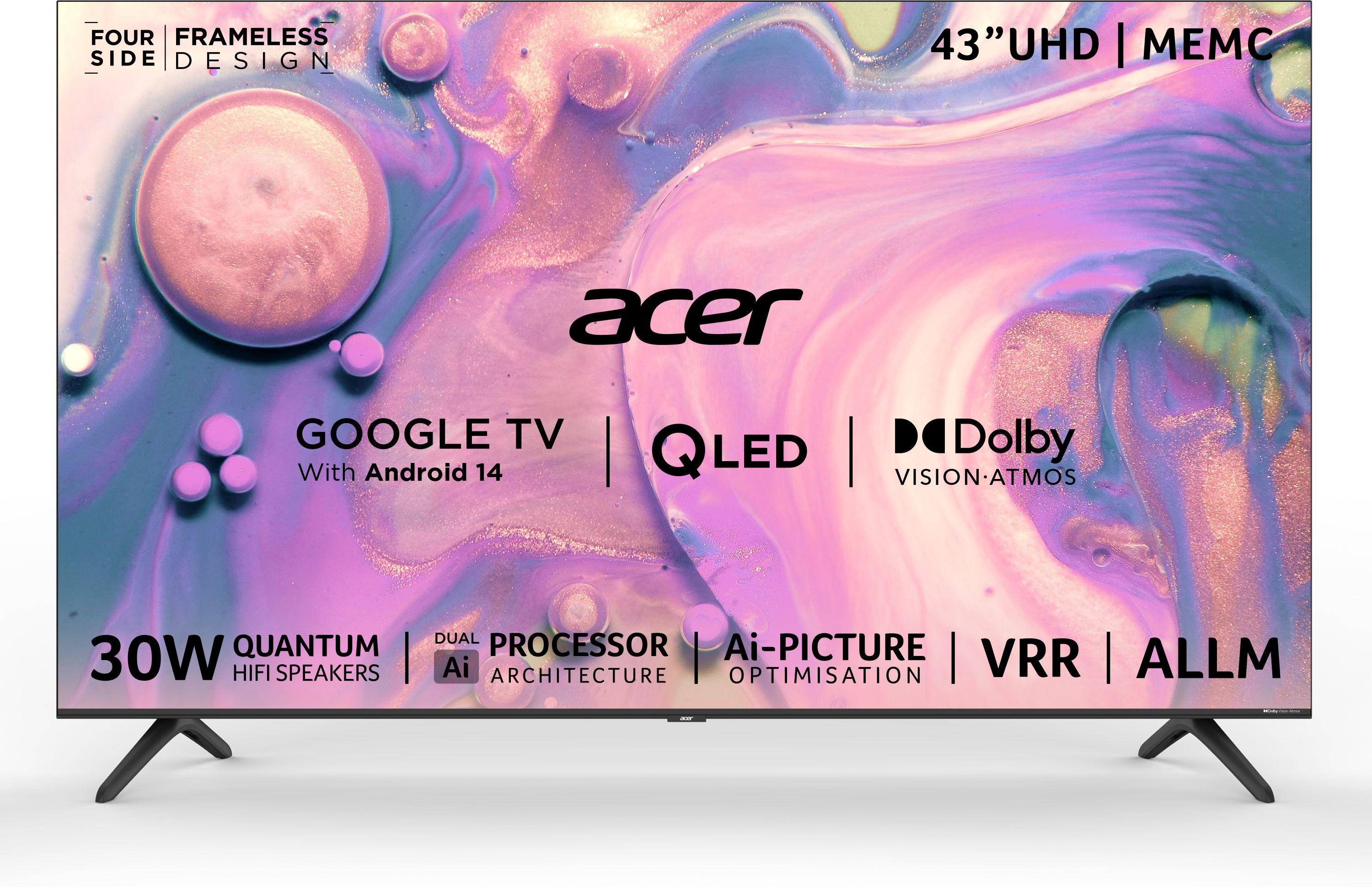 V Pro Series 108 cm (43 inch) QLED Ultra HD (4K) Smart Google TV 2025 Edition-image-30
