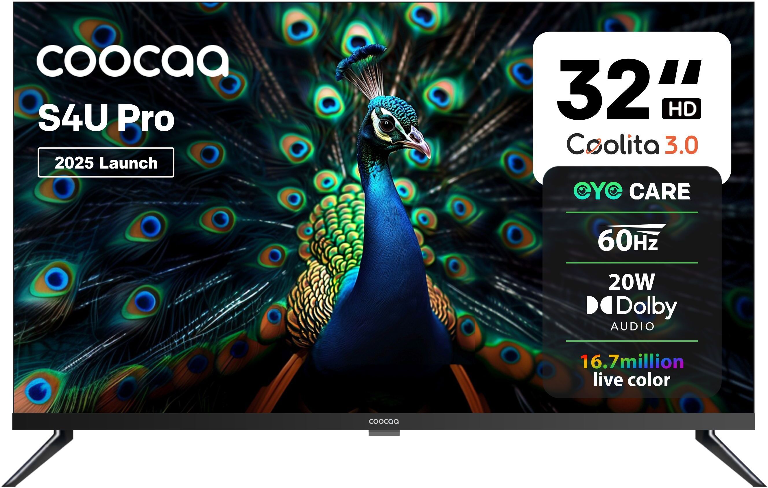S4U Pro 80 cm (32 inch) HD Ready LED Smart Coolita TV 2025 Edition with Dolby Audio| 20W Speaker Output| Narrow Frame Design| Eye Care Technology| 300+ Live Channels-image-31