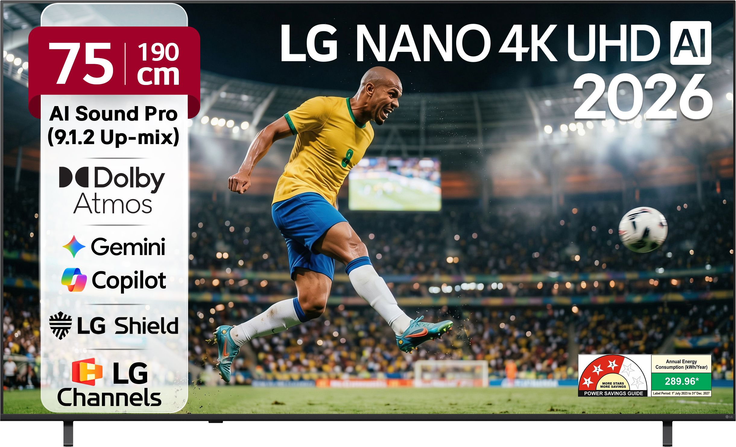 AI NU87 190 cm (75 inch) Ultra HD (4K) LED Smart WebOS TV 2026 Edition with NANO Detail Enhancer, HDR10 Pro, 4K Super Upscaling Alpha7 AI Processor 4K Gen9, Dolby Atmos, AI Sound Pro (9.1.2 ch), Multi AI (Google Gemini & MS Copilot), Linear Flow Design, 60Hz VRR, 5 Years OS upgrade, Secured by LG Shield, LG Channels-picture-11