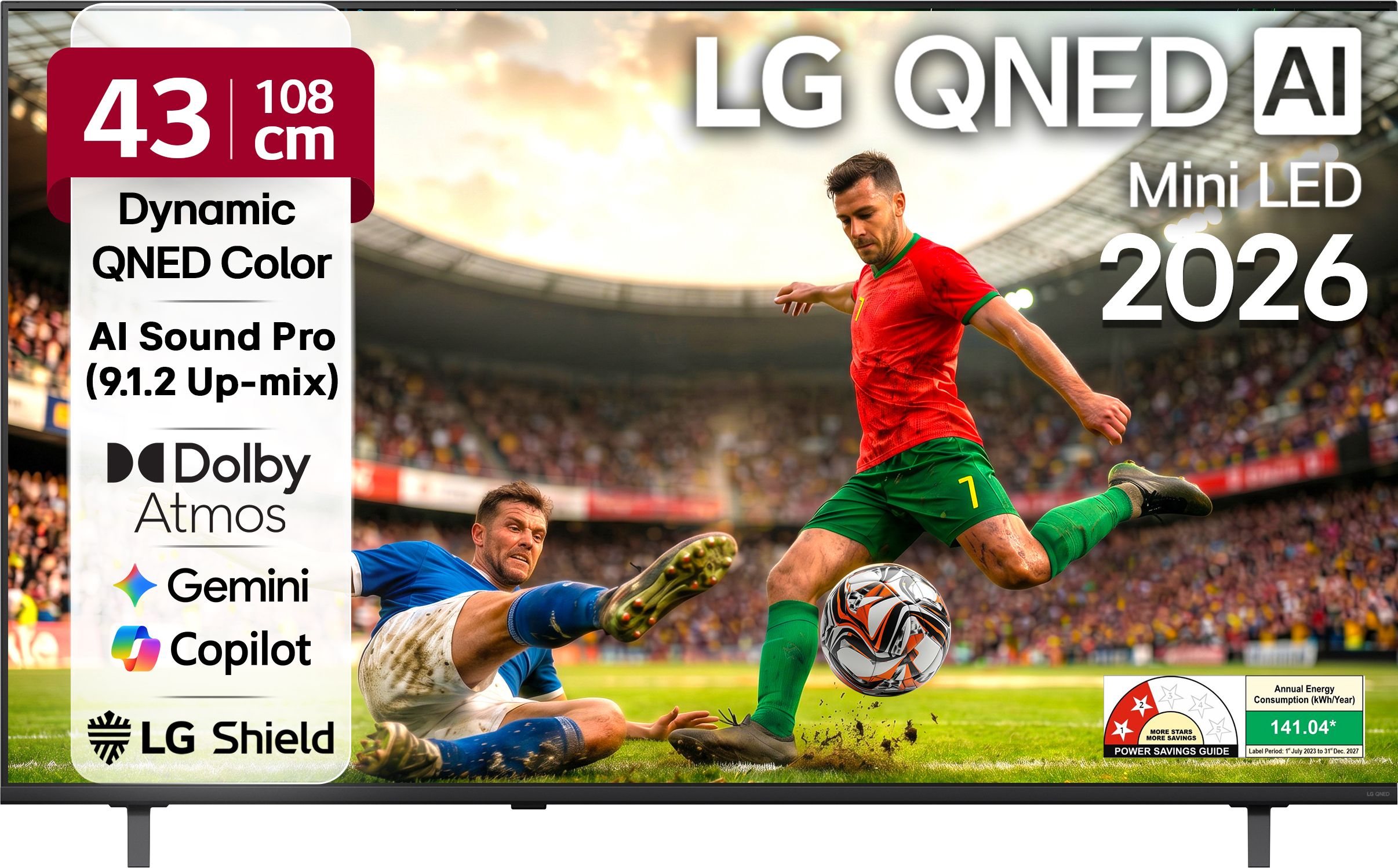 AI QNED65 108 cm (43 inch) Ultra HD (4K) Mini LED Smart WebOS TV 2026 Edition with Dynamic QNED Color, Alpha7 AI Processor 4K Gen8, HDR10 Pro, Dolby Atmos, AI Sound Pro (9.1.2 ch), Multi AI (Google Gemini & MS Copilot), Linear Flow Design, 60Hz VRR, 5 Years OS upgrade, Secured by LG Shield, LG Channels-image-47