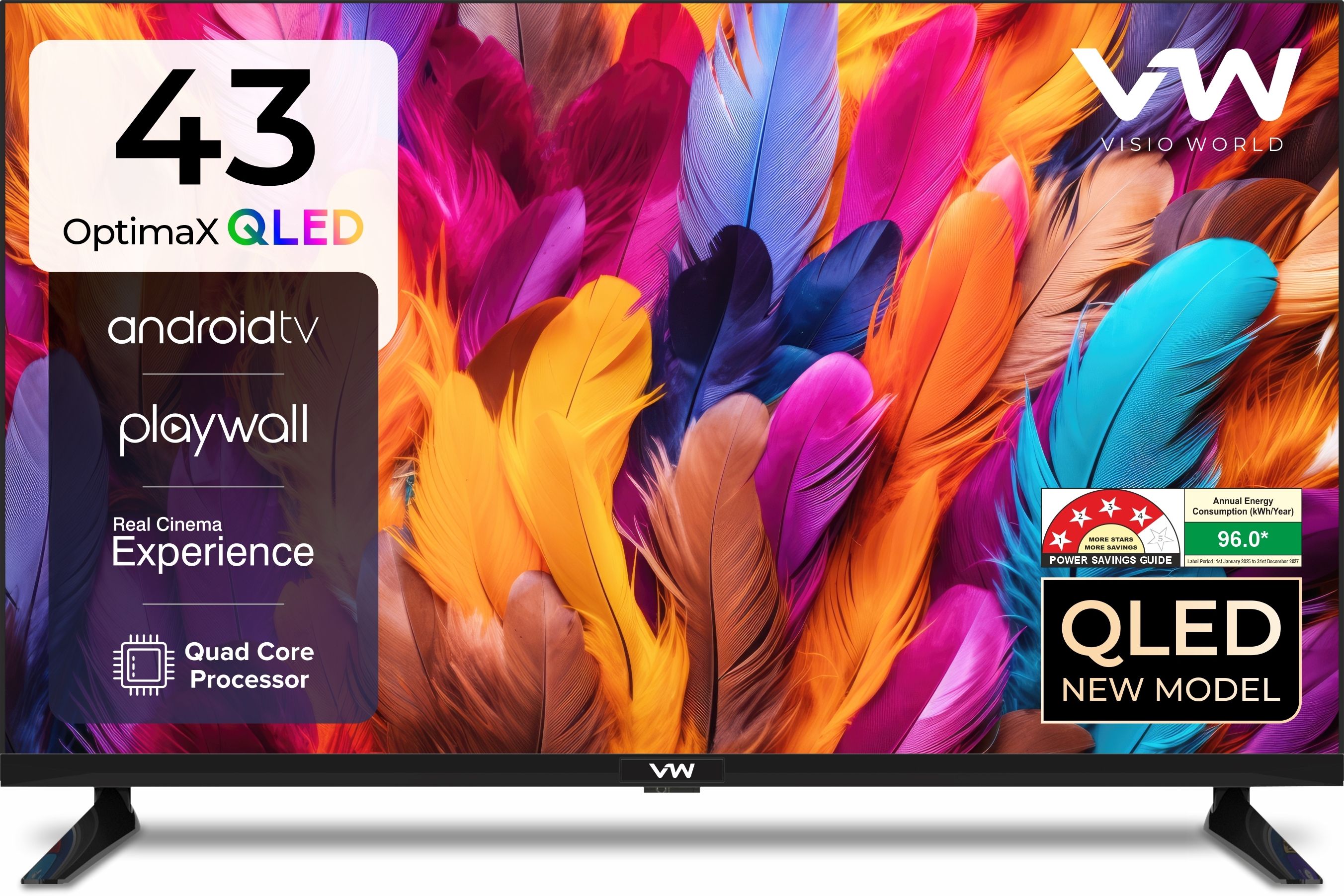 vw 109 cm (43 inch) QLED Full HD Smart Android TV 2025 Edition-picture-33