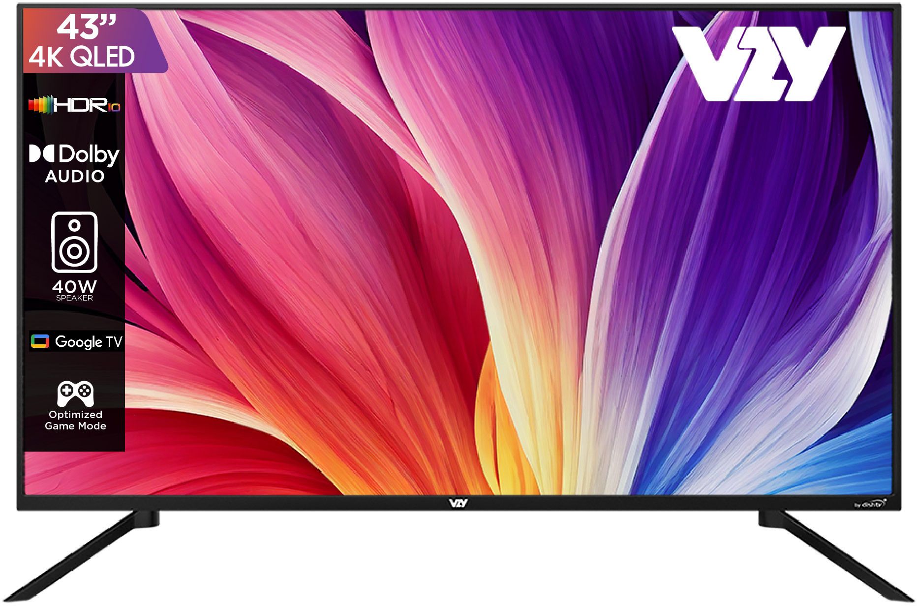 109 cm (43 inch) QLED Ultra HD (4K) Smart Google TV 2025 Edition with Entertainment Hub By dishtv | 12 Months Royale Sports Kids / Family HD Pack ( Cricket Combo With Sports, Hindi Entertainment News & Kids Channels ) 1 Year Subscription of Watcho South/Max (18 Premium OTT Apps at No Extra Cost) | Game Mode | Dolby Audio | HDR10+ | Voice Remote | Chromecast | 40W Sound | MEMC-image-45