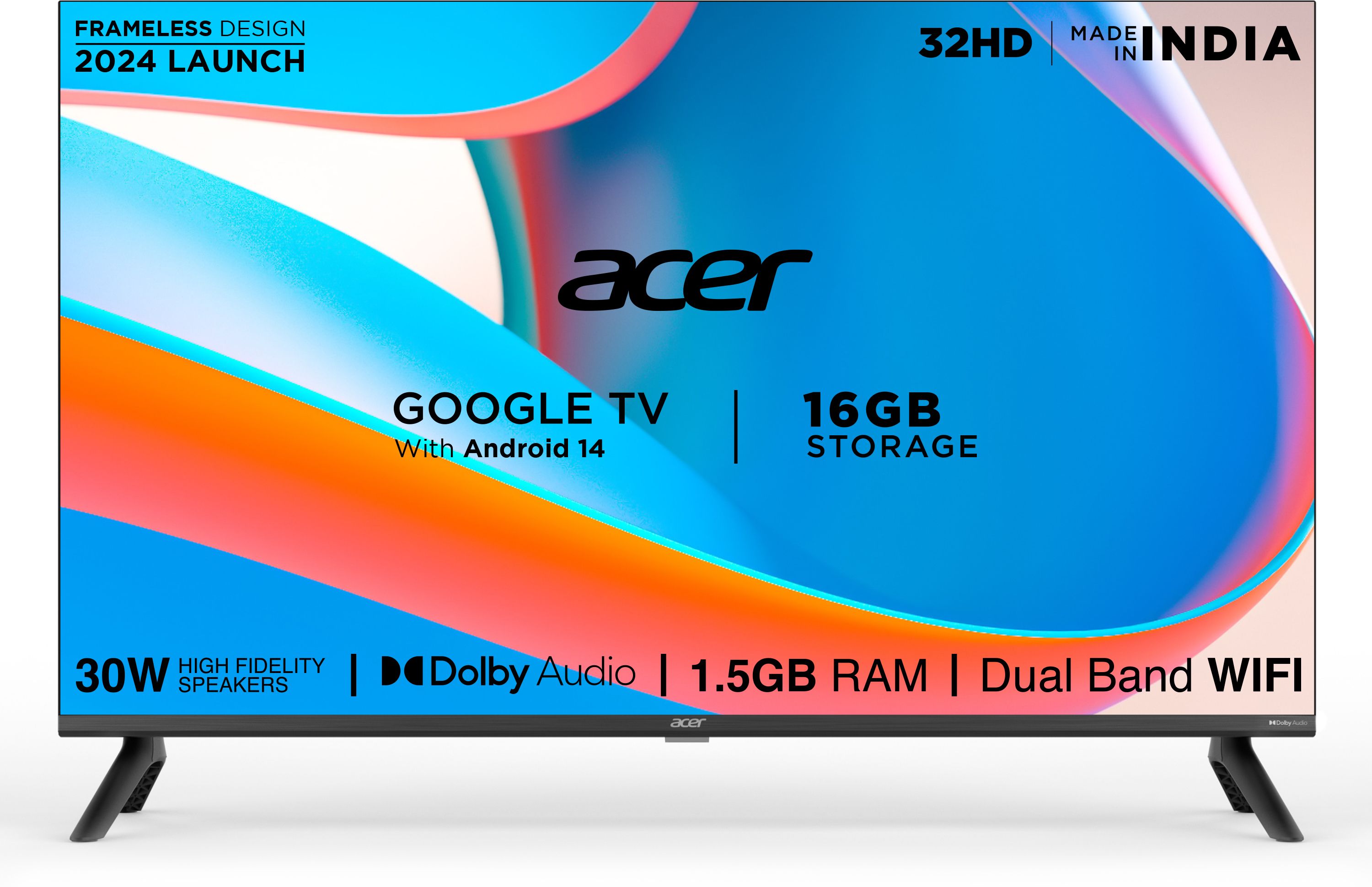 I PRO Series 80.01 cm (32 inch) HD Ready LED Smart Google TV with Android 14 (Black) | 16GB Storage | 30W Dolby Audio-image-16