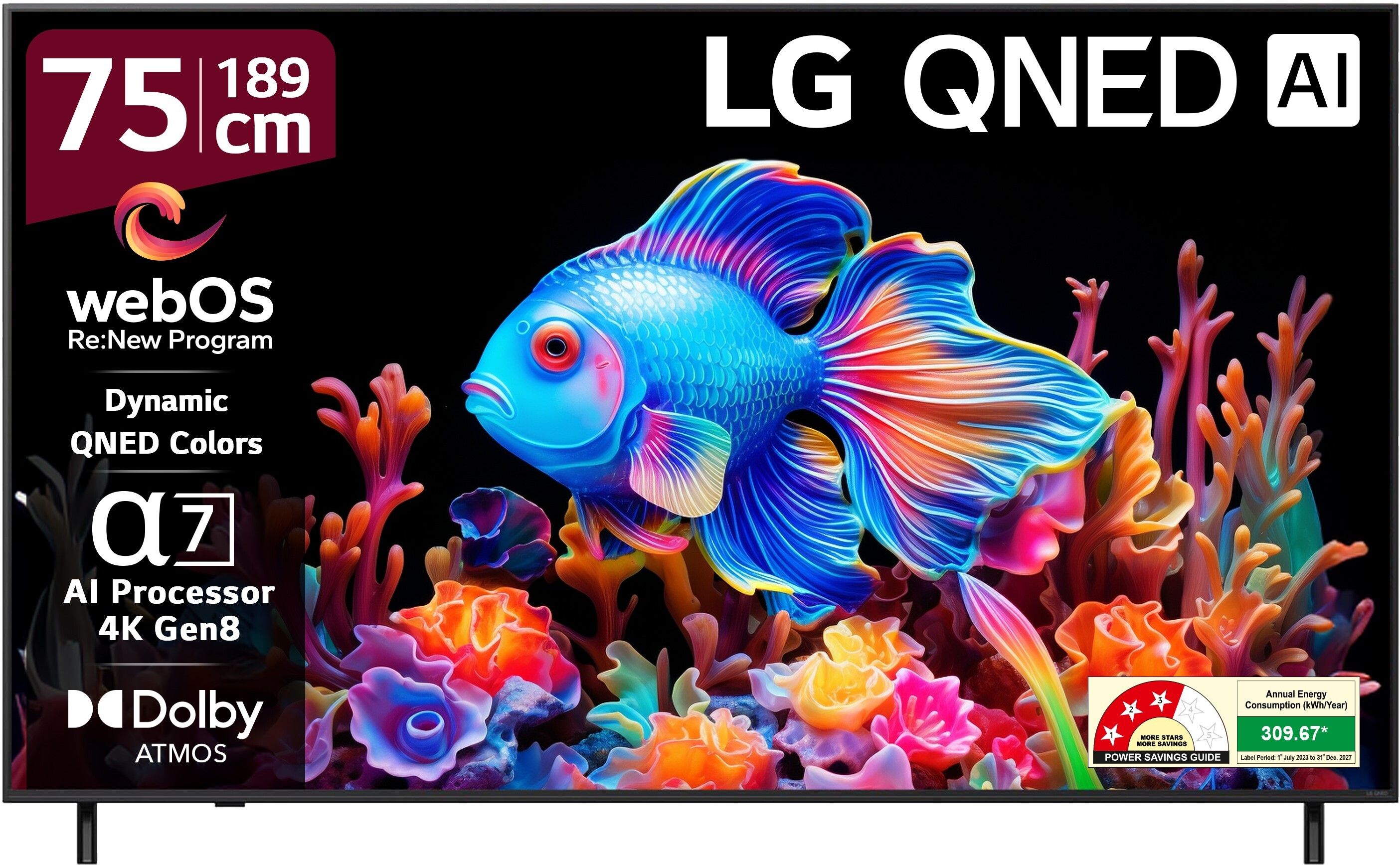 lg AI TV QNED 8CA 189 cm (75 inch) Ultra HD (4K) QNED Smart WebOS TV 2025 Edition with Alpha7 AI Processor 4K Gen8 | Dynamic QNED Color | AI Brightness Control | 4K Expression Enhancer | NEW AI Magic Remote | AI Search with MS Copilot | AI Sound Pro (9.1.2 ch) | Dolby Atmos | Ultra Slim Design | Chromecast Built-in-picture-8