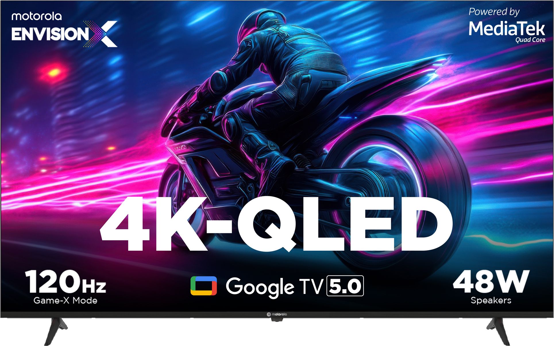 165 cm (65 inch) qled ultra hd (4k) smart google tv 2025 edition 5.0 with 48 w speaker, 120hz game accelerator, and dolby atmos
