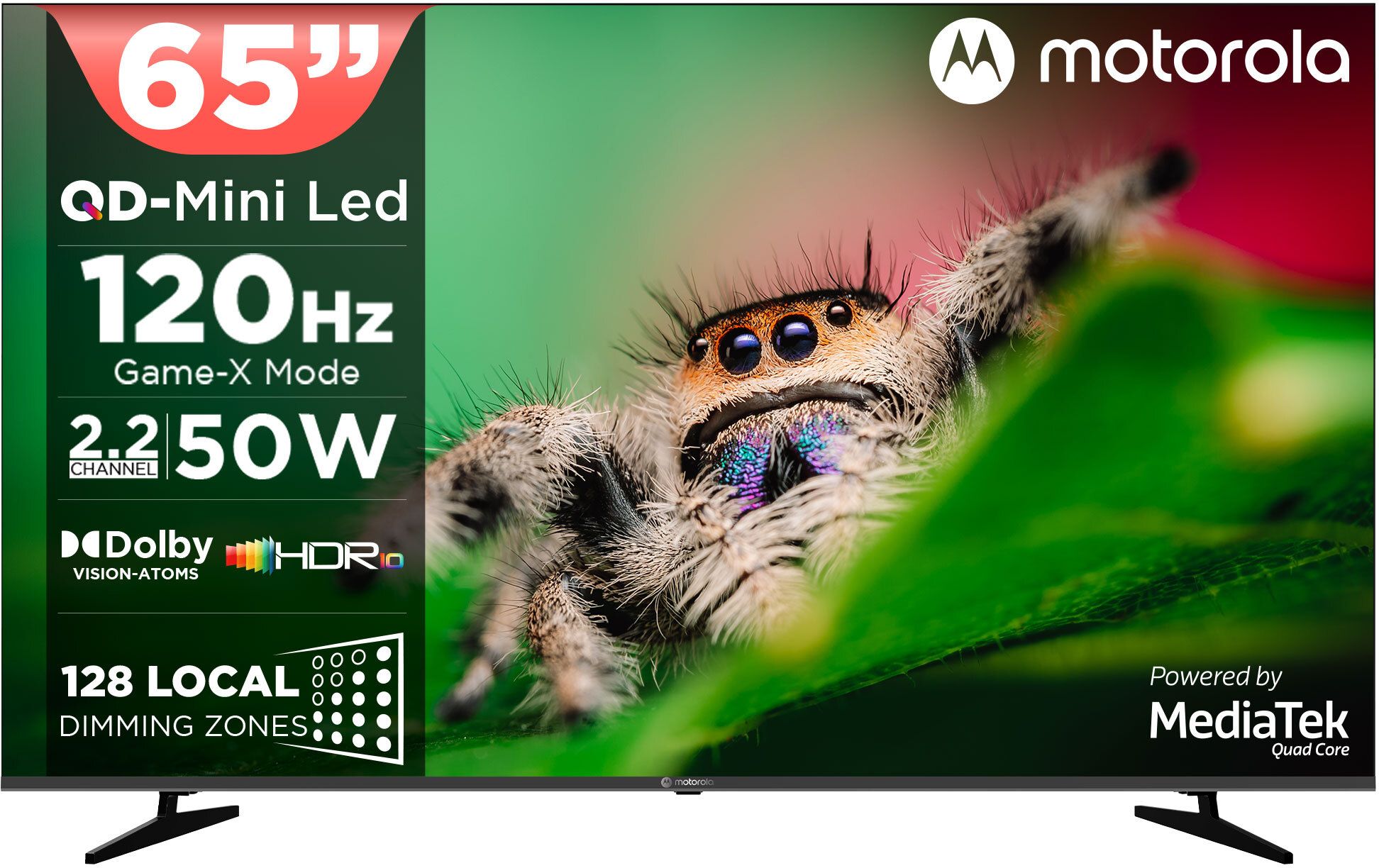 165 cm (65 inch) Ultra HD (4K) Mini LED Smart Google TV 2026 Edition with QD Mini LED, 128 Local Dimming Zones / LEDs, 2.2 Channel Audio System AIPQ , Mediatek Processor, 120Hz refresh rate, Dolby Vision-Atmos, HDR10-image-13