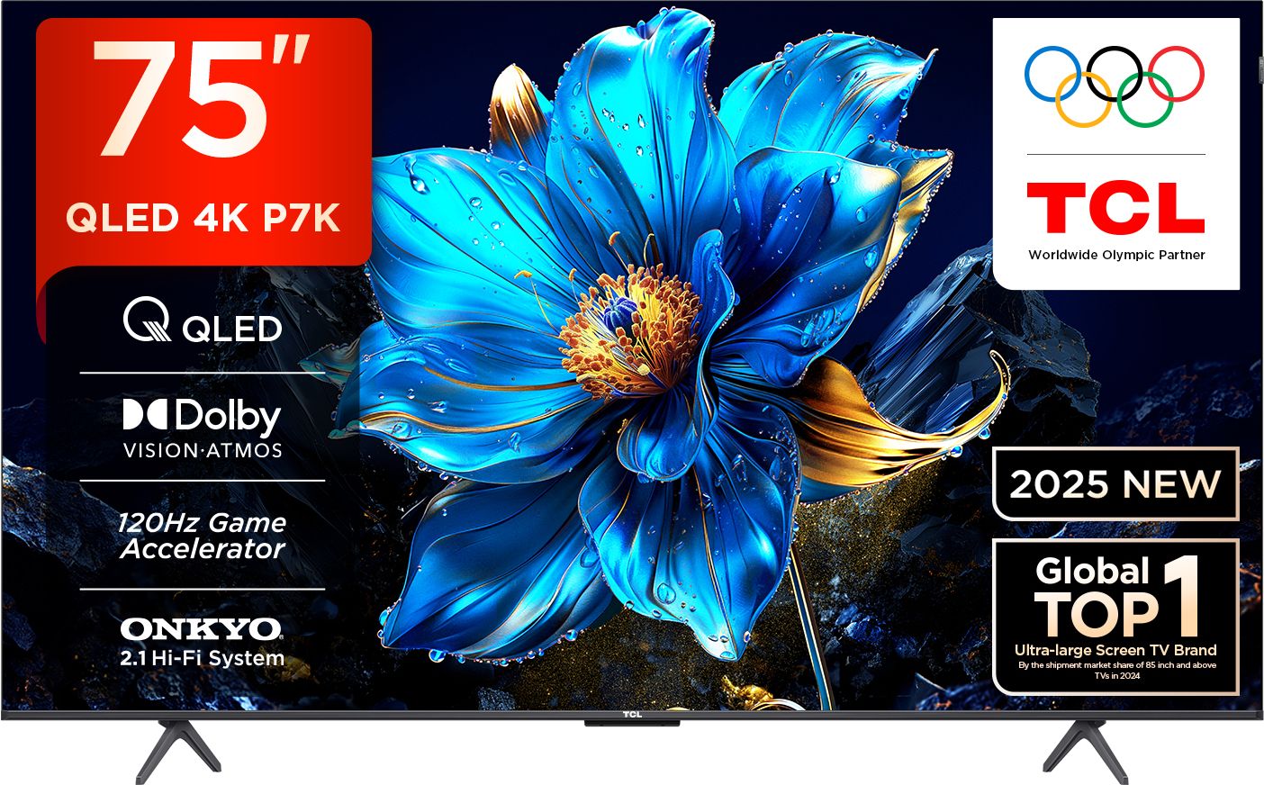 P7K 189 cm (75 inch) QLED Ultra HD (4K) Smart Google TV 2025 Edition with Dolby Vision- Atmos 35W | ONKYO 2.1ch with Subwoofer| Game Master-image-44