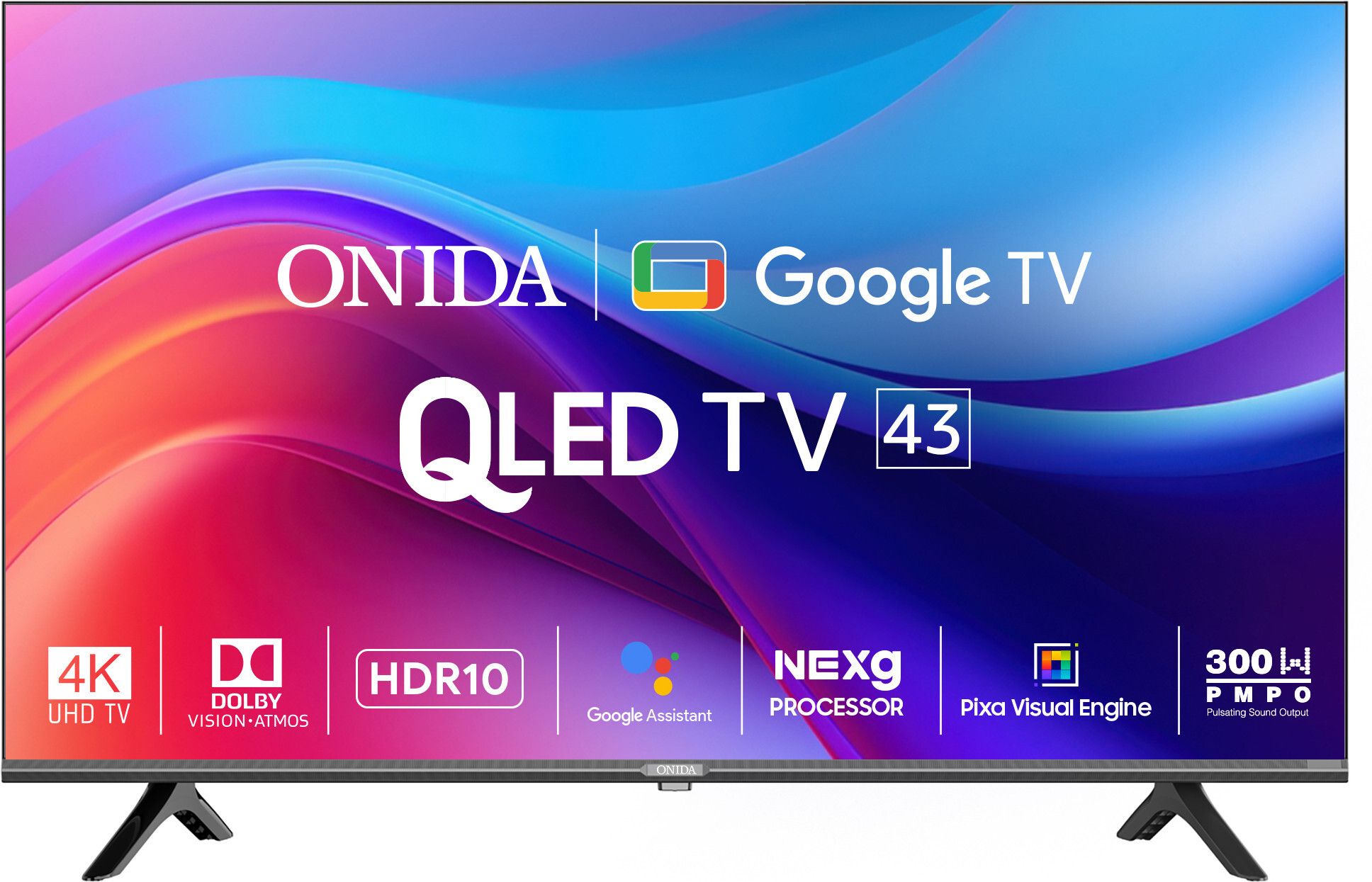 onida 108 cm (43 inch) QLED Ultra HD (4K) Smart Google TV-picture-0