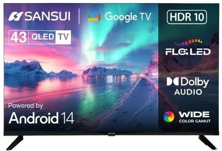 sansui 109 cm (43 inch) QLED Full HD Smart Google TV 2025 Edition with Google TV 5.0 | HDR10 & HLG | Dolby Audio with Noise Reduction | Screen Sharing & Google Assistant | Bezel-Less LED TV-picture-32