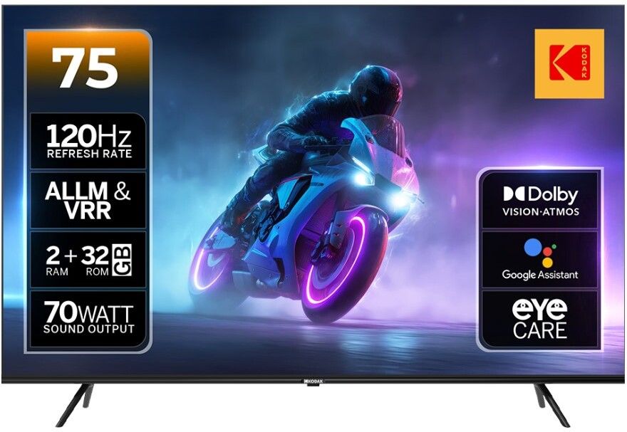kodak 189 cm (75 inch) QLED Ultra HD (4K) Smart Google TV-picture-14