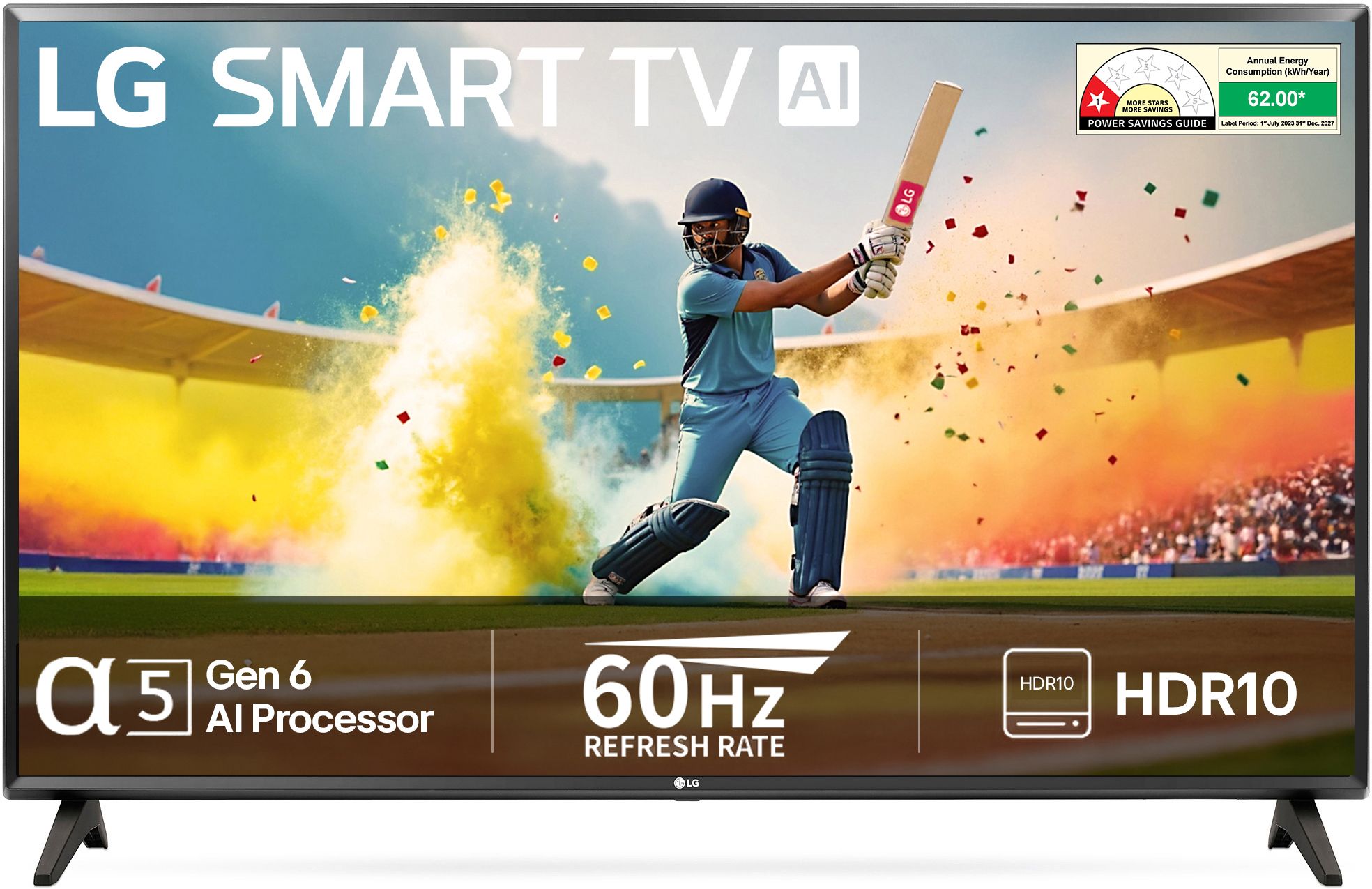 80 cm (32 inch) hd ready led smart webos tv 2025 edition with | alpha5 gen 6 ai processor | 100+ free channels | ai functions | hdr 10 | magic remote compatible | 60hz refresh rate | satellite connectivity | wi-fi (built-in)