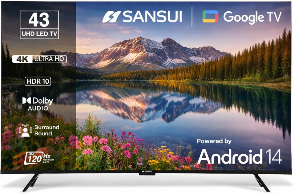 prime 109 cm (43 inch) Ultra HD (4K) LED Smart Google TV with 5.0 Android 14 Bezel Less Design, HSR 120Hz, HDR10 & HLG LED|2 GB RAM | 32 GB ROM-image-23