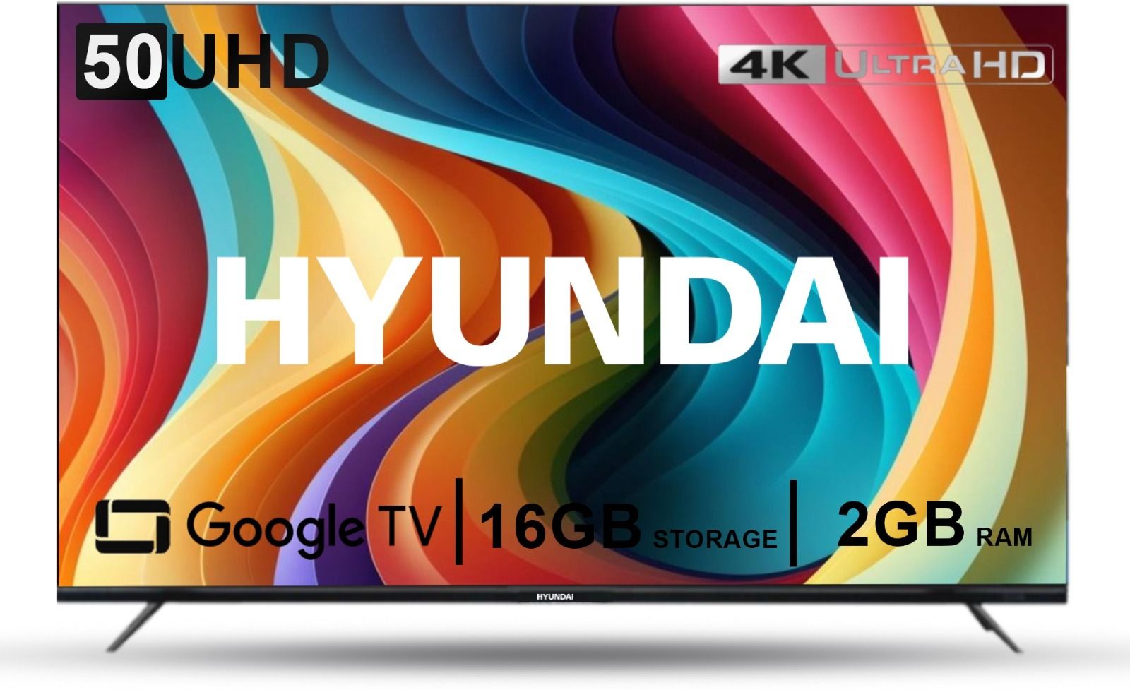 hyundai 126 cm (50 inch) Ultra HD (4K) LED Smart Android TV with Frameless Series 4K Ultra HD Smart LED TV With ( 2+16GB ) (Black)-picture-11