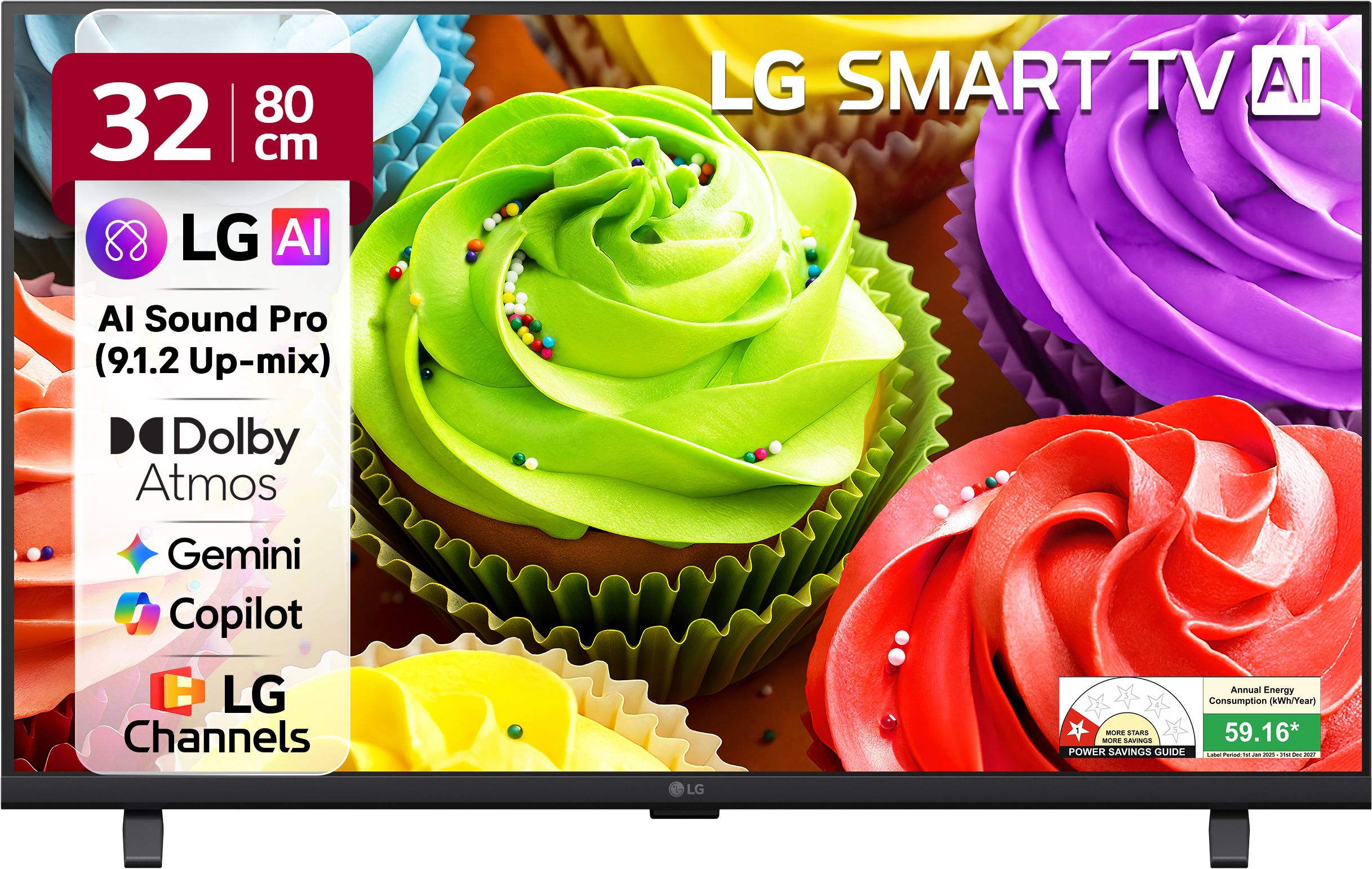 AI LB65 80 cm (32 inch) Full HD LED Smart WebOS TV 2026 Edition with Dolby Atmos AI Magic Motion Remote Multi AI (Google Gemini & MS Copilot) with ?5 AI Processor Gen9 HDR10 Pro AI Sound Pro (Virtual 9.1.2 Up-mix) 5 Years Free OS upgrade Secured by LG Shield LG Channels-image-25