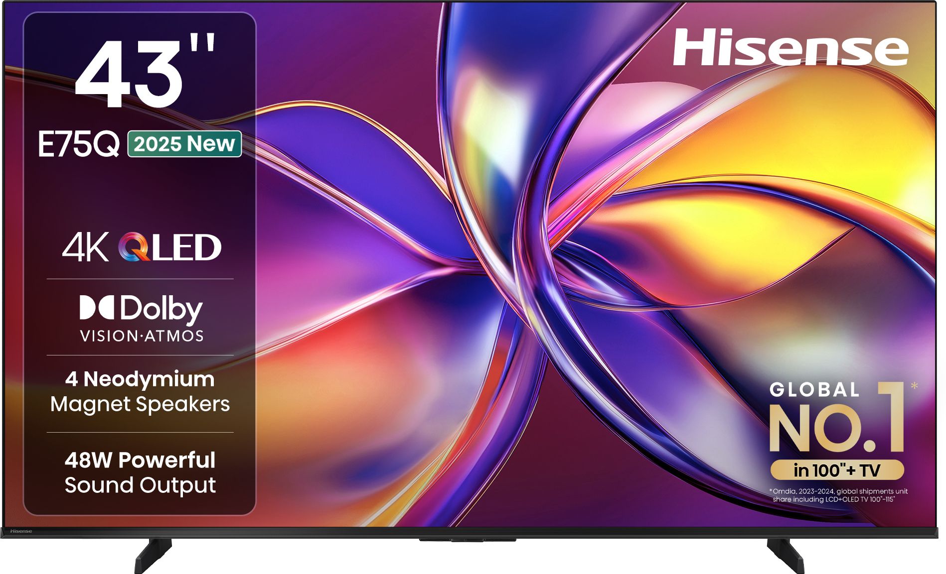 43E75Q 107.8 cm (43 inch) QLED Ultra HD (4K) Smart VIDAA TV 2025 Edition with 4 Speakers 48W Powerful Speakers| Dolby Vision Atmos| Cricket Mode-image-26