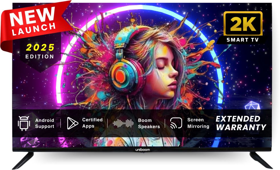uniboom ULTIMA 102 cm (40 inch) Full HD LED Smart Android TV 2025 Edition with 30W Sonic Boom Speakers- Aura Vision+ Display - Mobile Screen Cast - 1000+ Smart Apps - Games-picture-7