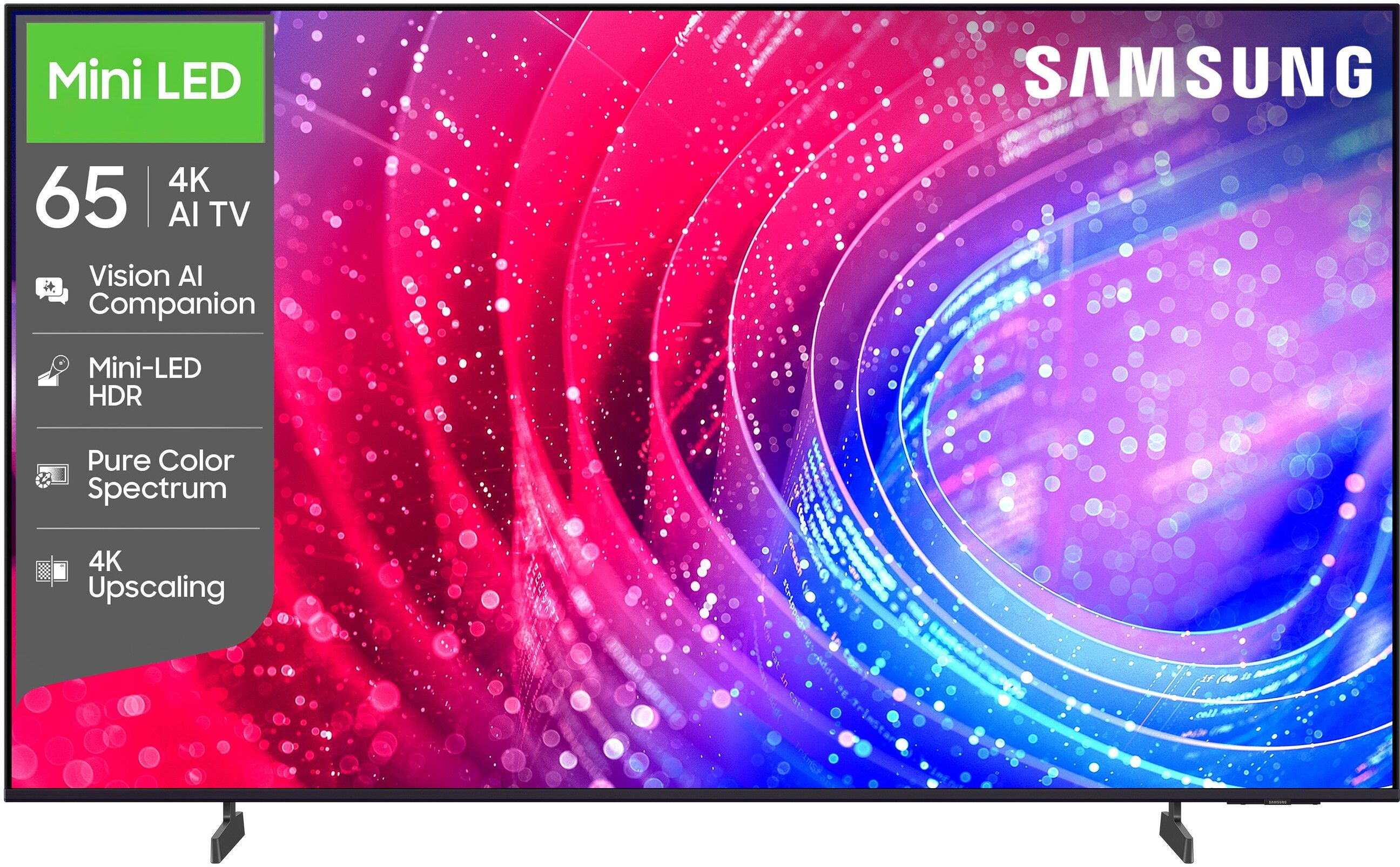 Vision AI 163 cm (65 inch) Ultra HD (4K) Mini LED Smart Tizen TV 2026 Edition with Vision AI Companion Mini LED HDR Pure Spectrum Color 4K Upscaling Color Booster Samsung Knox Security 150+ Free Channels Dynamic Sound Pack-image-24