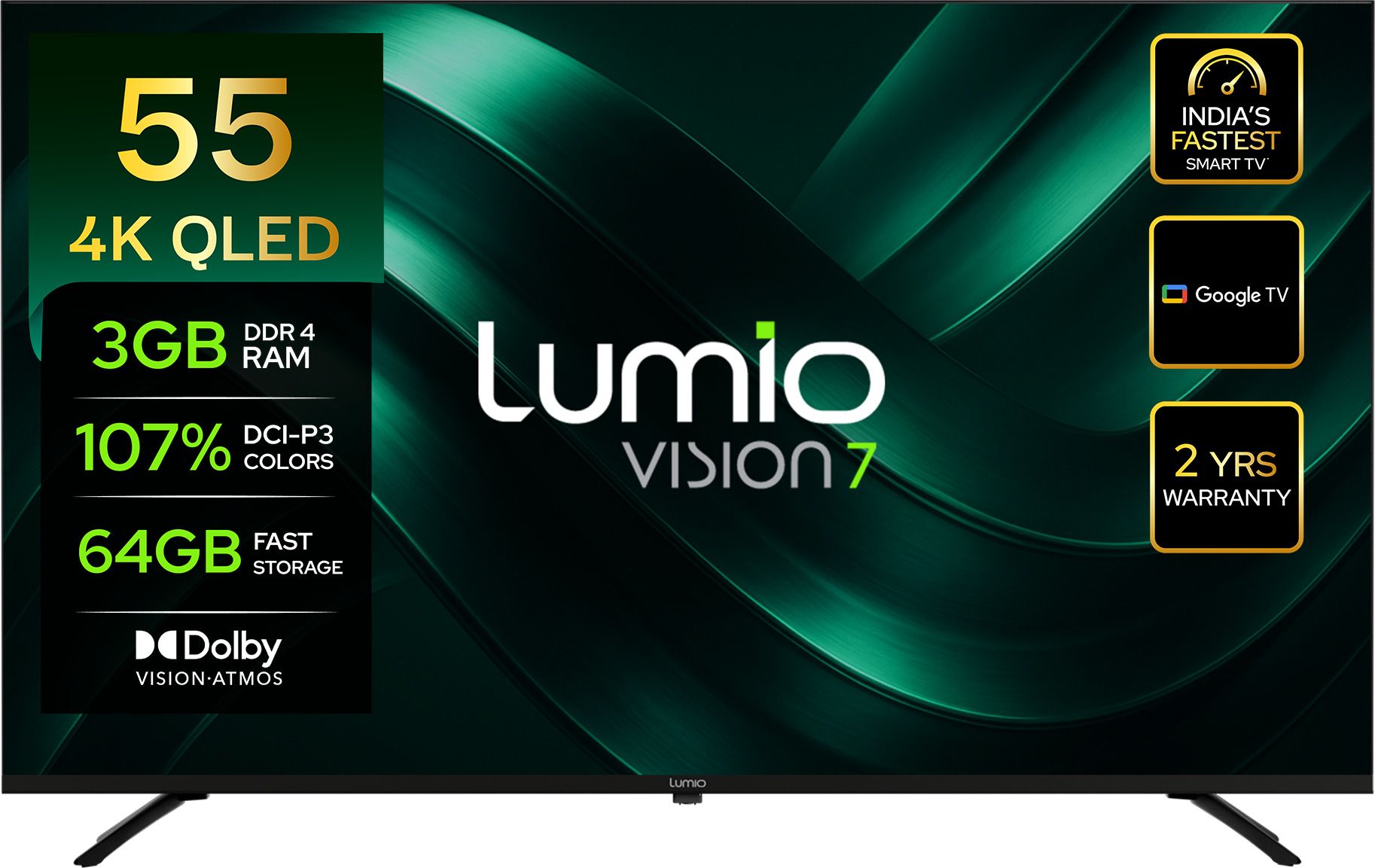 Vision 7 139 cm (55 inch) QLED Ultra HD (4K) Smart Google TV 2026 Edition with 4K HDR Dolby Vision + Atmos Over 100% Colour Indias Fastest Smart TV* with 3GB RAM + 64 GB storage-image-27