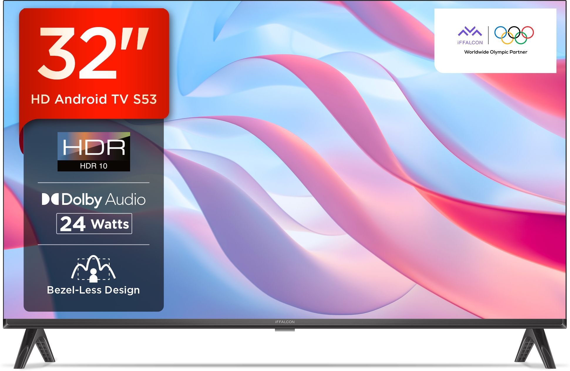 79.97 cm (32 inch) HD Ready LED Smart Android TV with HDR 10, Bezel-Less design and 24W Dolby Audio with Google Assistant-image-7