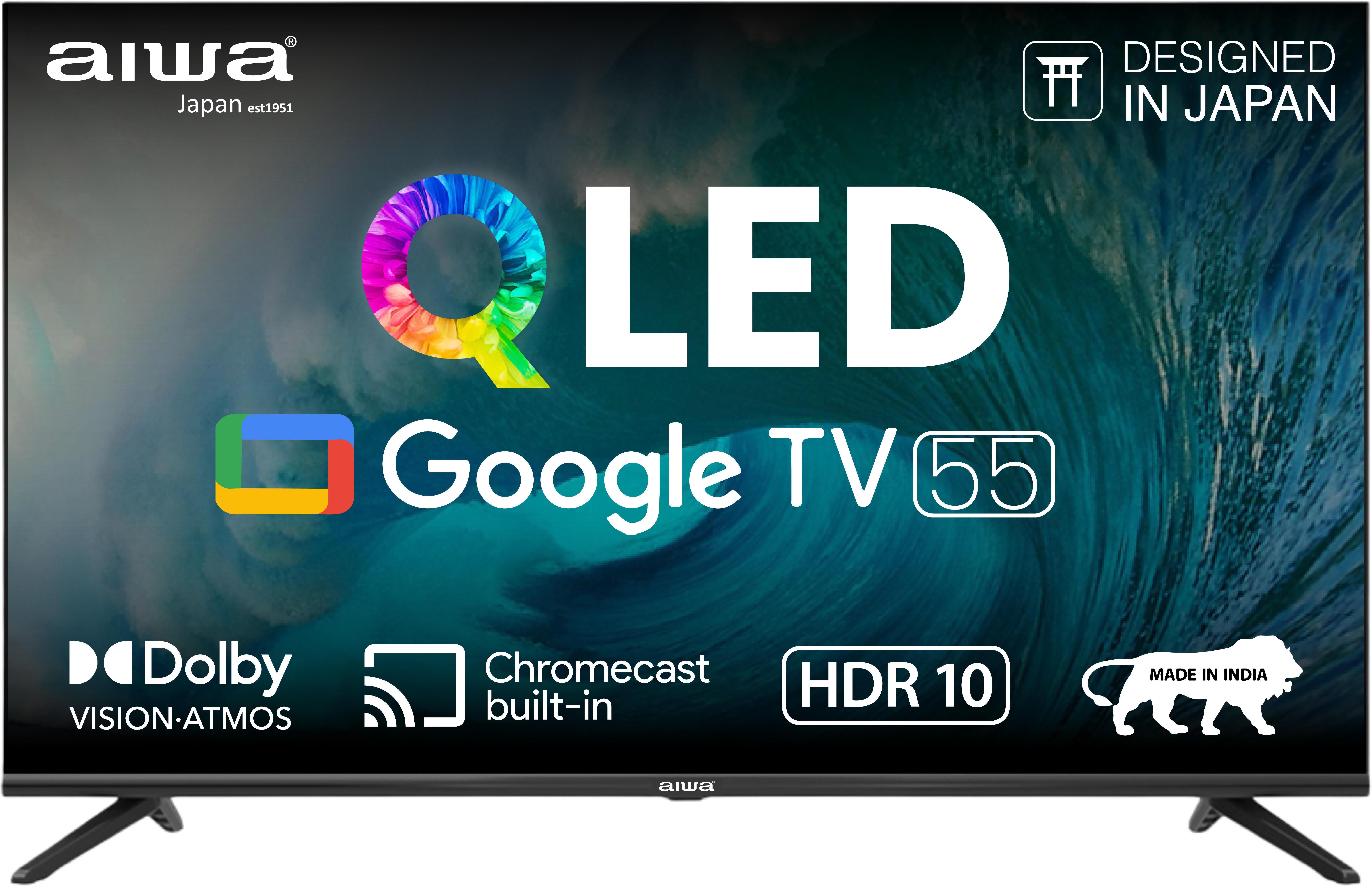 aiwa 139.7 cm (55 inch) QLED Ultra HD (4K) Smart Google TV 1N Remot Control| |4N Screw| |1N User Manual with Warranty Card| |1N Set Table Stand, 1N Wallmount| |2N Batteries (AAA)-picture-4