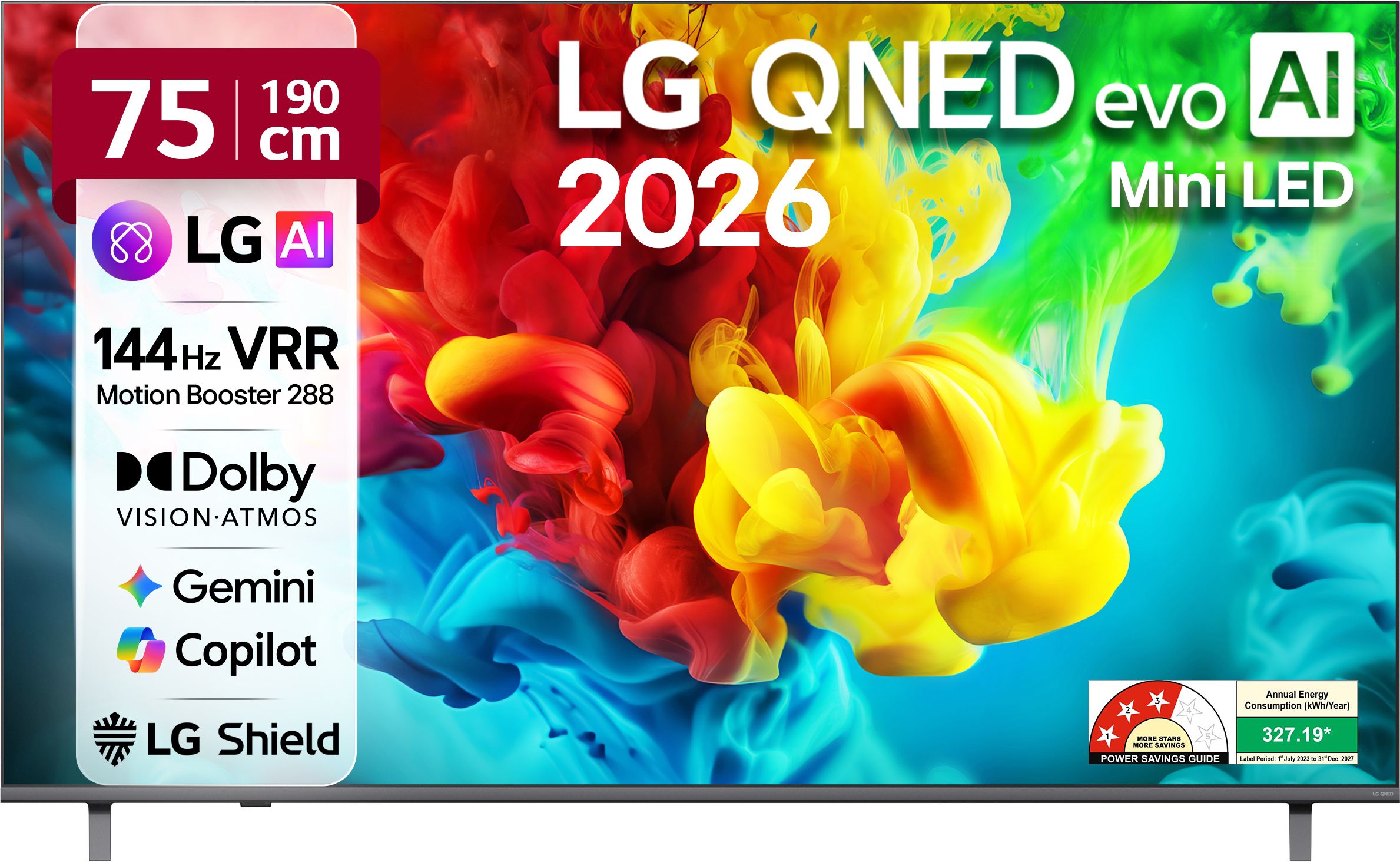 AI QNED evo 82 190 cm (75 inch) Ultra HD (4K) Mini LED Smart WebOS TV 2026 Edition with Dynamic QNED Color Pro, Mini LED with Precision HDR Master Pro, Alpha8 AI Processor 4K Gen3, Dolby Vision & Dolby Atmos, AI Picture Pro & AI Sound Pro AI Magic Remote, Multi AI (Google Gemini & MS Copilot), 144hz VRR, Motion Booster 288, AMD FreeSync Premium, 5 Years OS upgrade, Secured by LG Shield, LG Channels-image-41