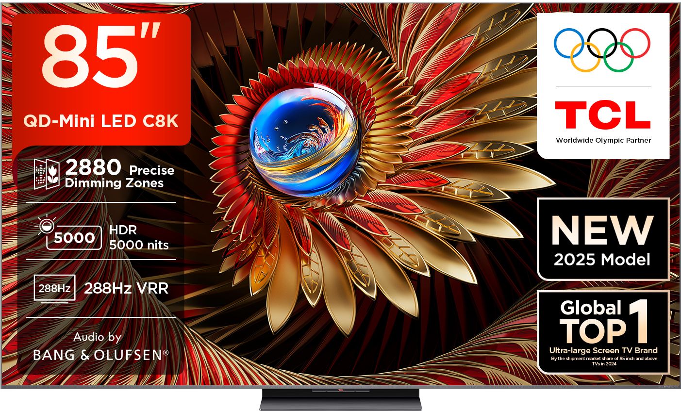 C8K 215 cm (85 inch) Ultra HD (4K) Mini LED Smart Google TV 2025 Edition with Precise Dimming Series Up to 2880 Zones | 5000 Nits Peak Brightness | TSR AiPQ Pro Processor | 288 Hz VRR | AMD Free Sync Premium Pro | 40 W Audio by Bang & Olufsen | Hi-End Speakers | IMAX Enhanced |-image-16