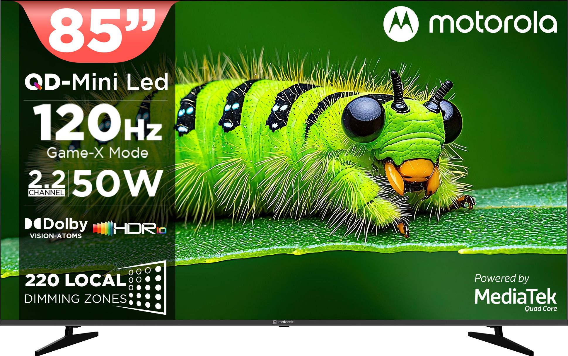 218 cm (85 inch) Ultra HD (4K) Mini LED Smart Google TV 2026 Edition with QD Mini LED, 220 Local Dimming Zones / LEDs, 2.2 Channel Audio System AIPQ, Mediatek Processor, 120Hz refresh rate, Dolby Vision-Atmos, HDR10.-image-11