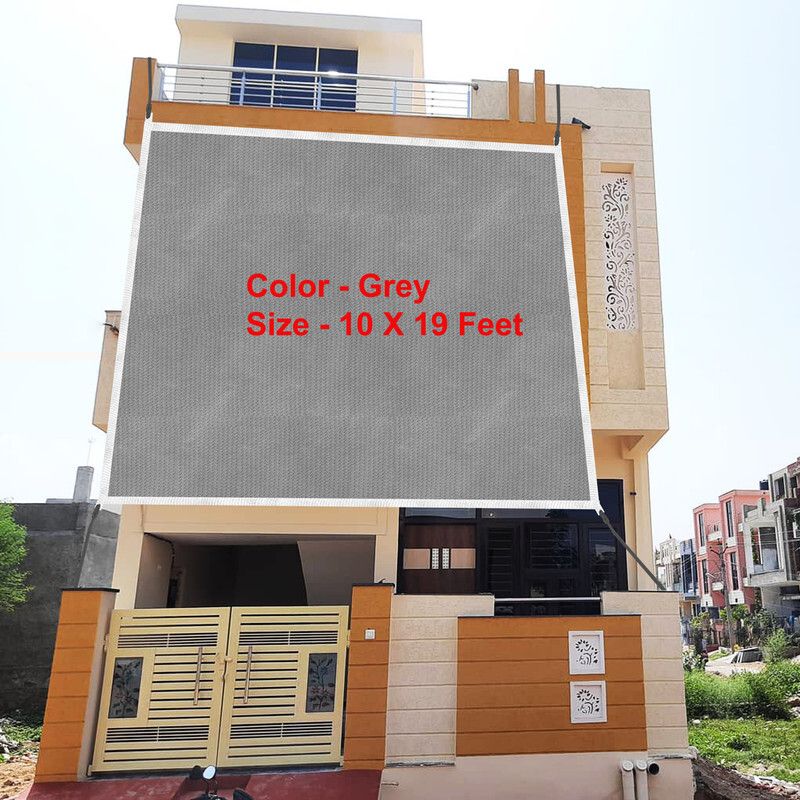 HDPE Fabric-10X19 Feet Sun Shade Sails 85-90% Protect from Sun & UV Rays Tent Tent - For patio, balcony, car parking, terrace, garden, porch-image-44