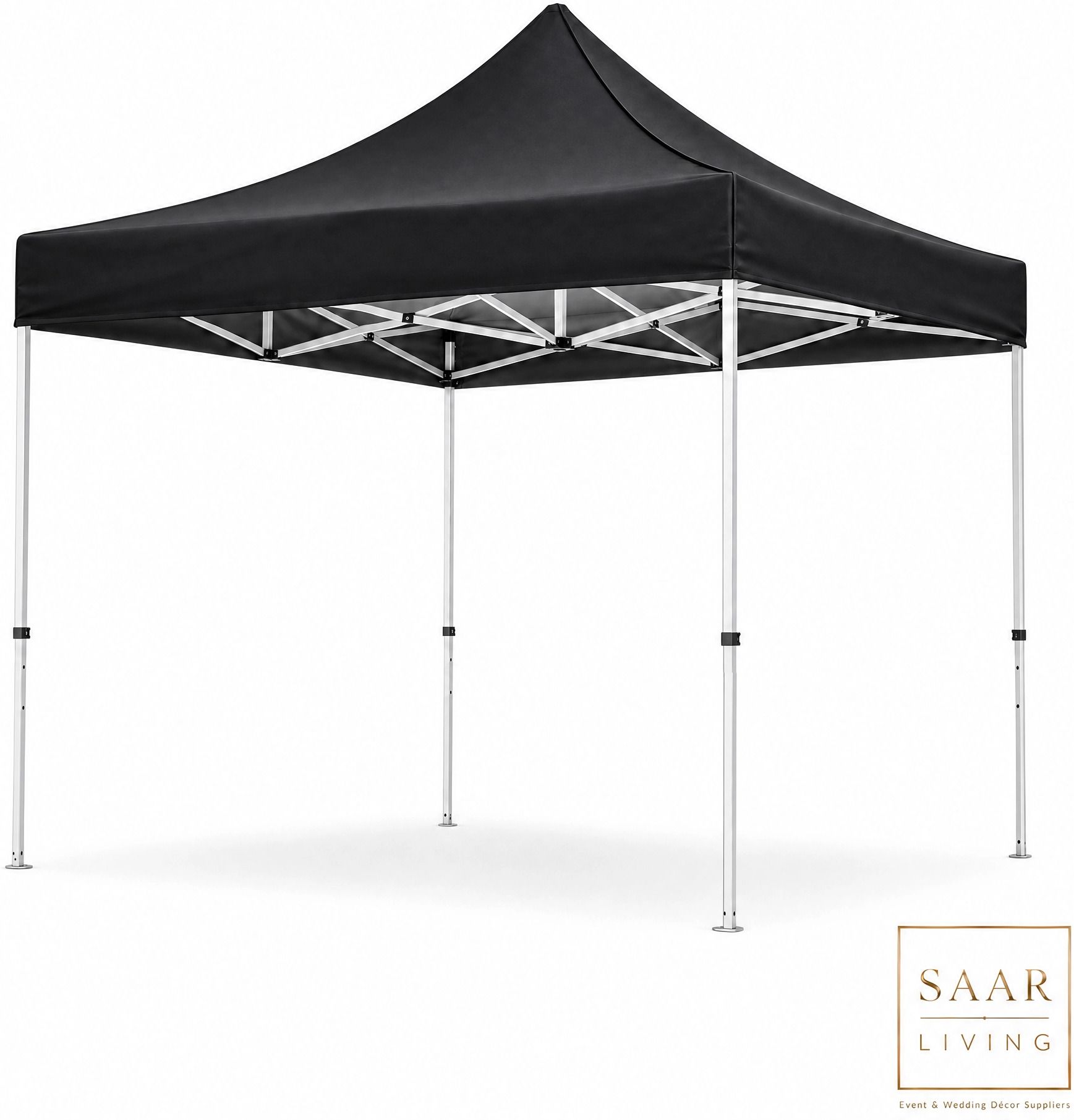 saar living 10 x 10 Ft Pop Up Gazebo Tent Without Side Covers Tent - For Outdoor Events, Exhibitions, Camping, Market Stalls, Parties, Canopy Shelter-picture-42