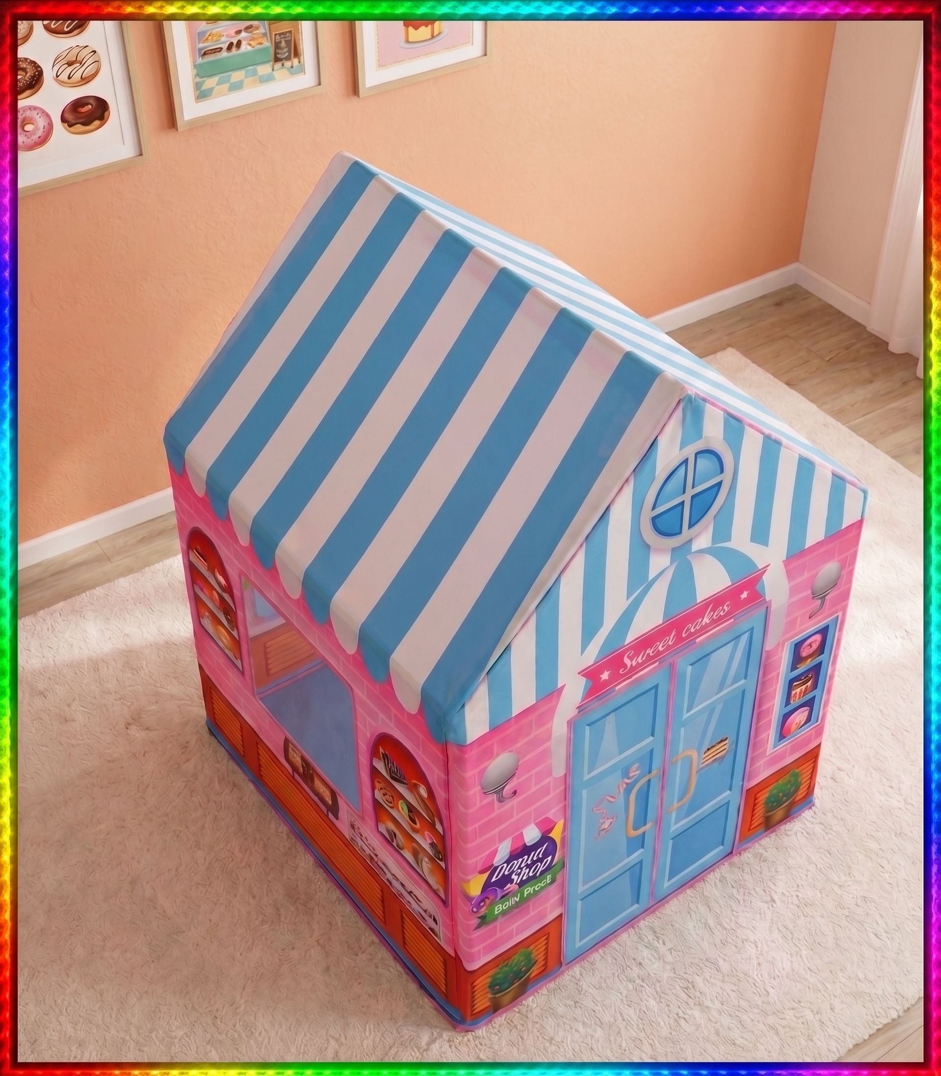shwetraj Kids Foldable Play Tent House Tent - For Home-picture-29
