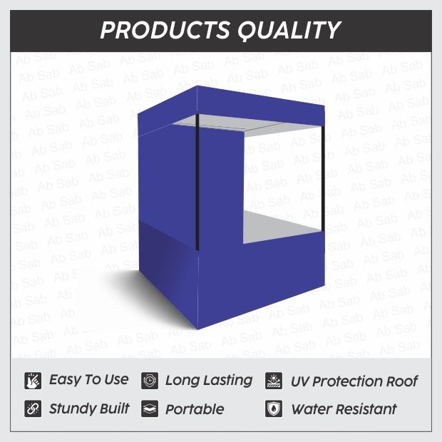 Canopy Tent with Black Tetron Cloth for Promotional Advertising 3X3X7 Feet Tent - For 4-image-2