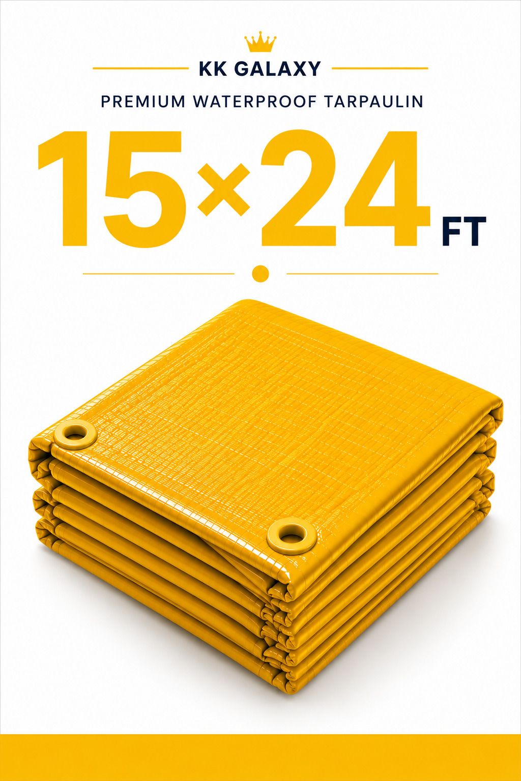 kk galaxy 120GSM Premium Heavy Duty Tarpaulin Sheet15×24 FT Tent - For Agriculture Use, Roof Covering, Warehouse Storage, Vehicle Protection-picture-8