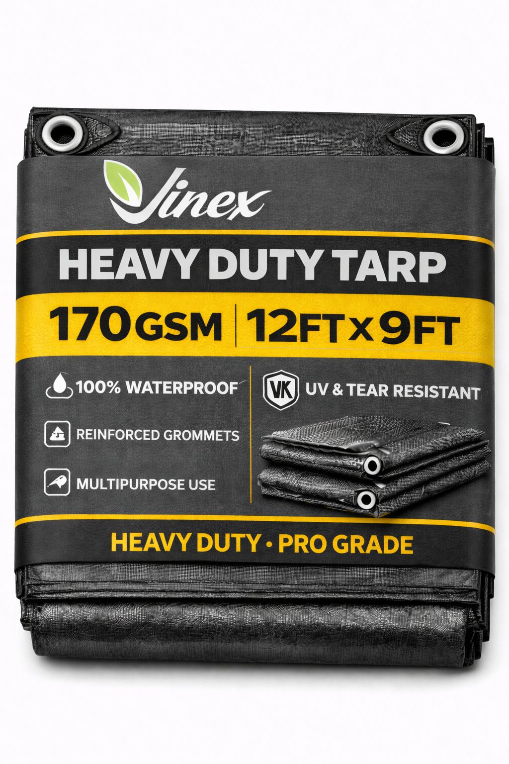 12ft X 9ft, 170GSM | Heavy Duty Water Proof Tarpaulin Sheet | Tirpal, Tadpatri Tent - For Construction Sites-image-21