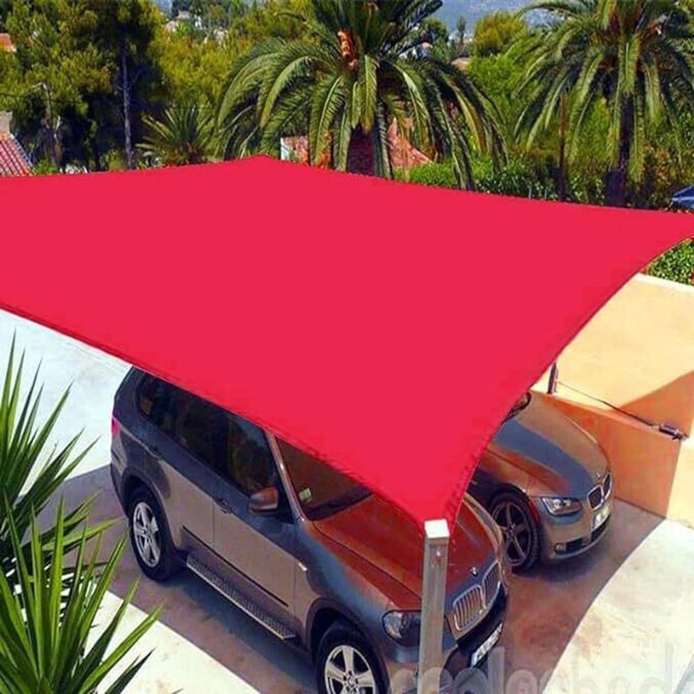 12X16 RED-hma Tent - For UV RESISTANT 90% BLOCK SUNLIGHT NET FOR ROOFTOP , GARDEN, BALCONY 4 SIDE CLIP-image-2