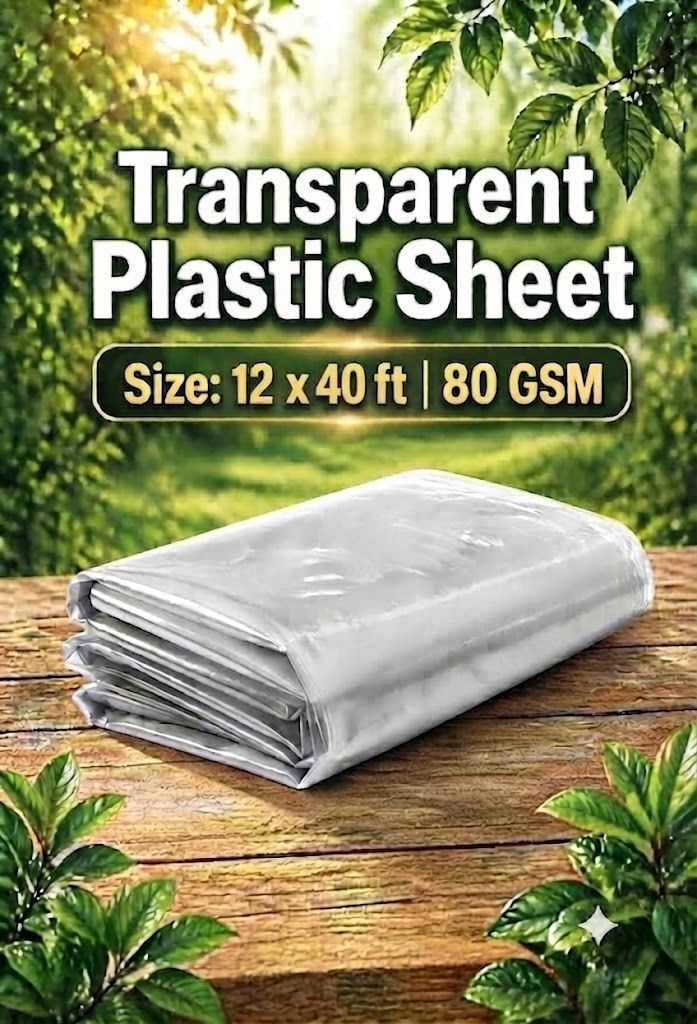 Clear Plastic Storage Bag 12*40ft Tent - For Furniture Covering, Construction Work-image-47