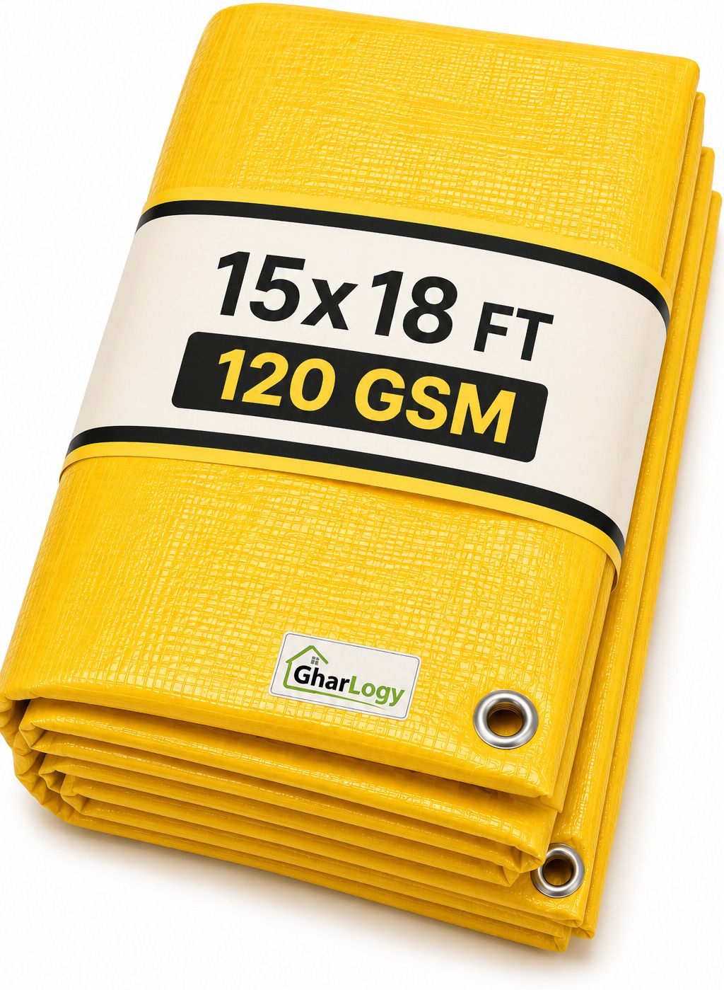 gharlogy 15x18Ft Tirpal UV Resistant Sun & Dust Protection Waterproof Multipurpose Tent - For Agriculture Use, Roof Covering, Warehouse Storage, Vehicle Protection-picture-29