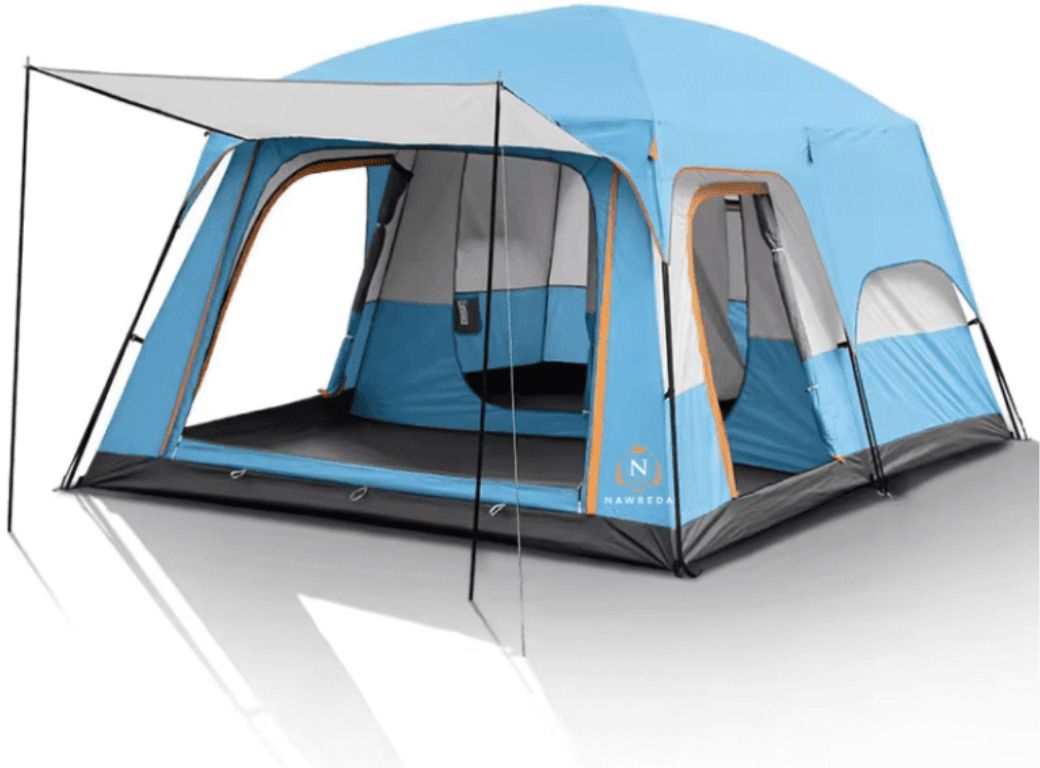 Amazing Best Quality Outdoor Family Tent 5-6 Person Comfortable Dome Tent - For Camping and hiking, Trekking, Outdoor, Garden, Camp, Big Size Tent, 150D Oxford Fabric-image-6